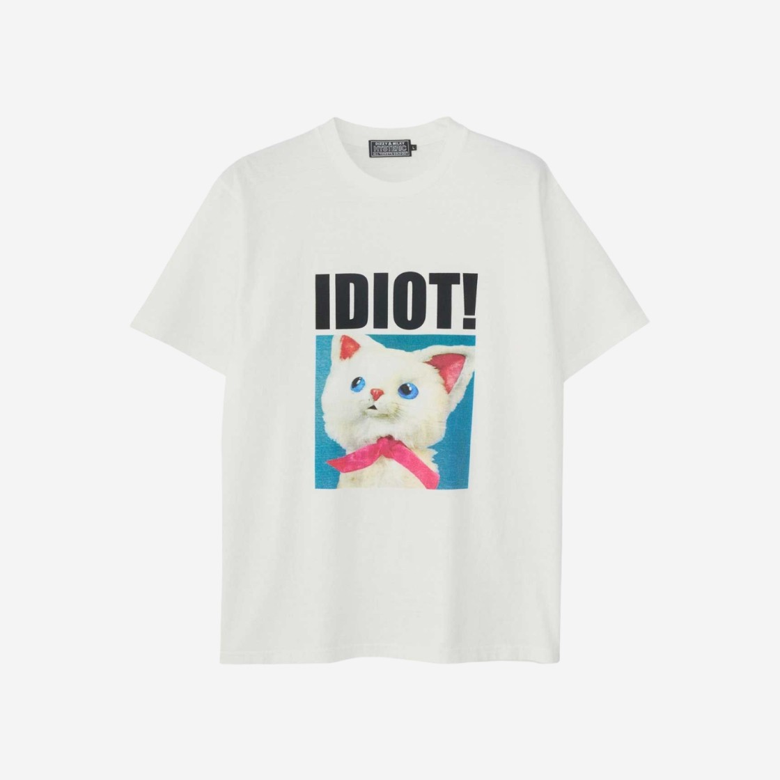 Hysteric Glamour Idiot Cat T-Shirt White 상세 이미지 1