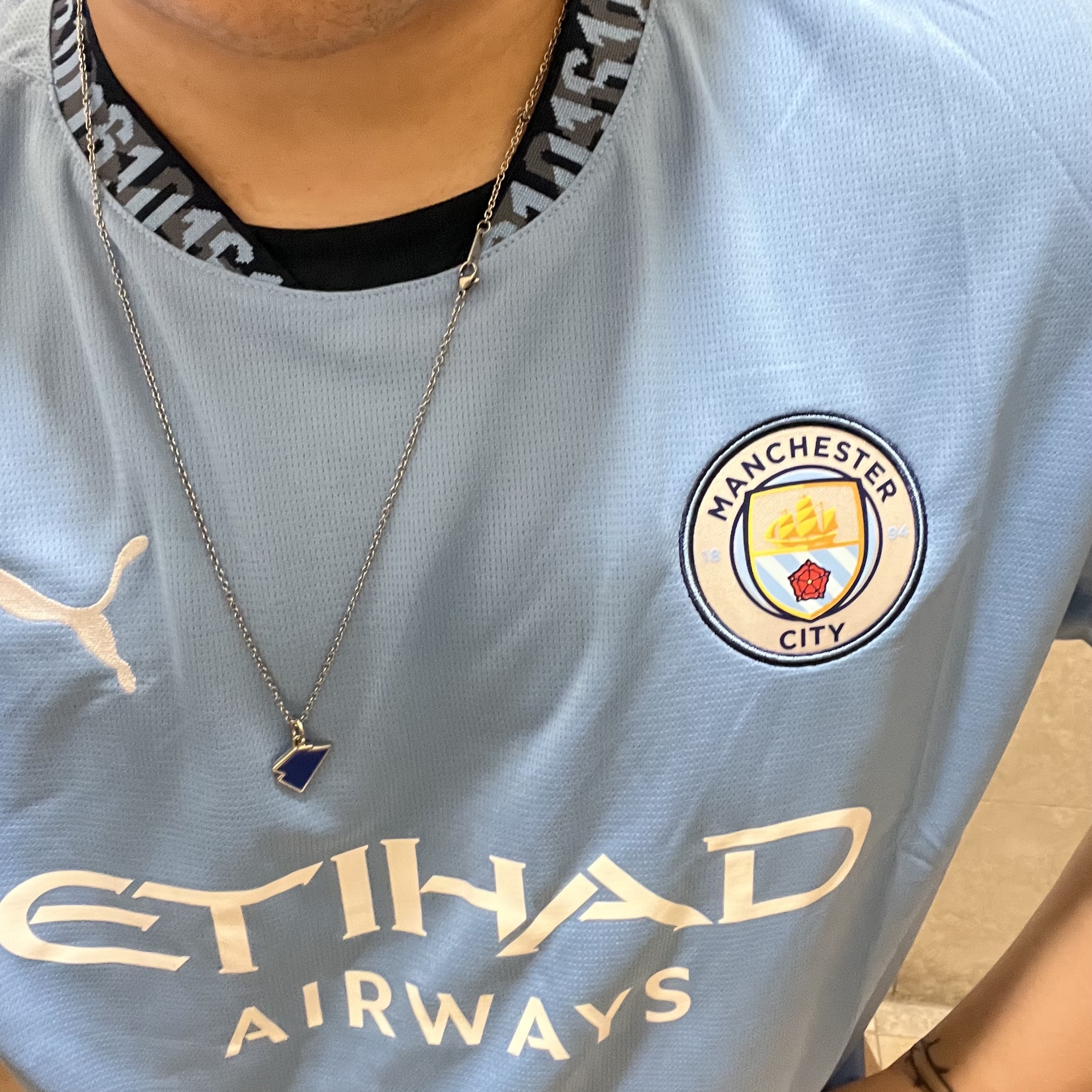 Puma Manchester City 2024/25 Home Jersey Team Light Blue (Non Marking Ver.) 착용 스타일