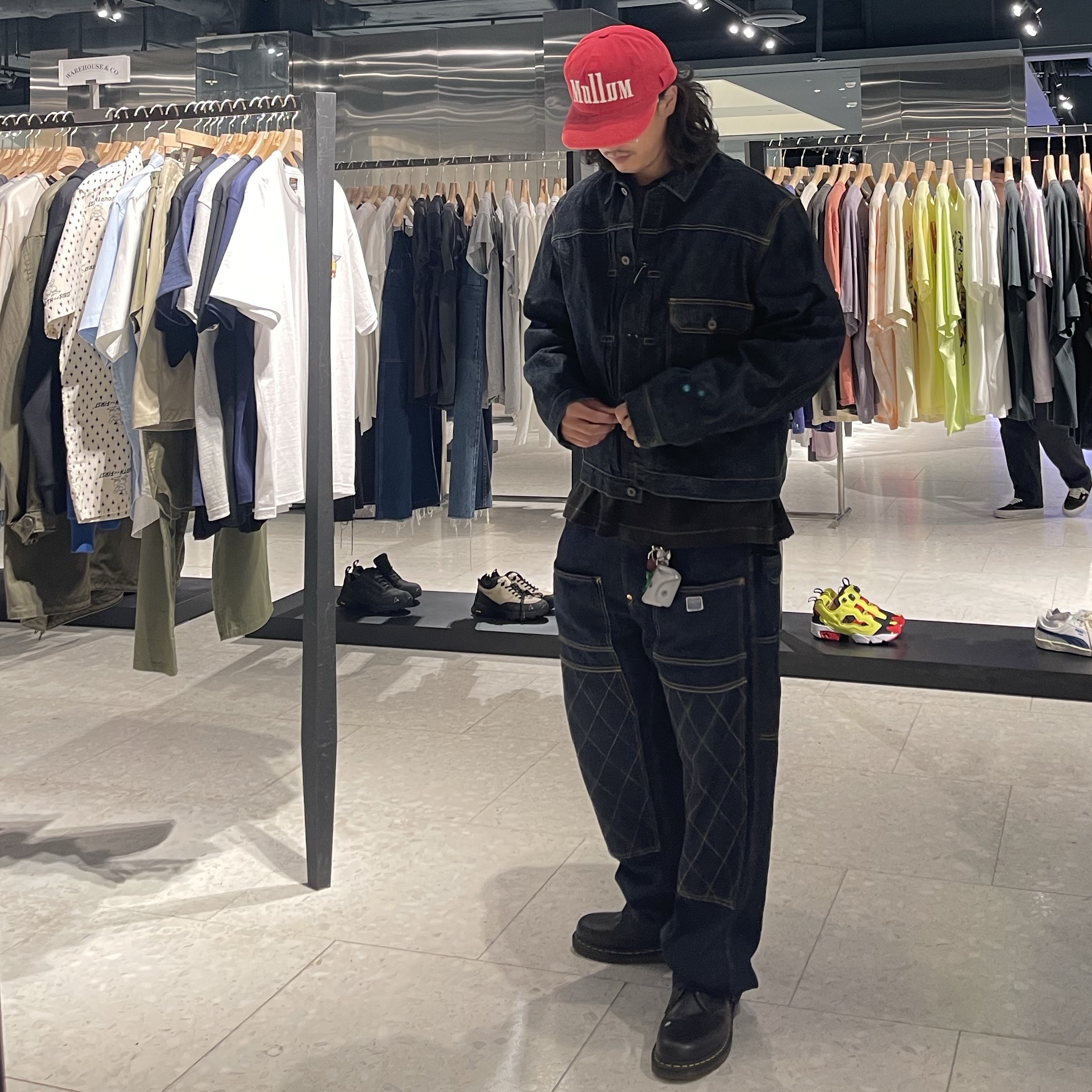 Kapital 11.5 oz. Denim Lumber Pants Indigo 착용 스타일