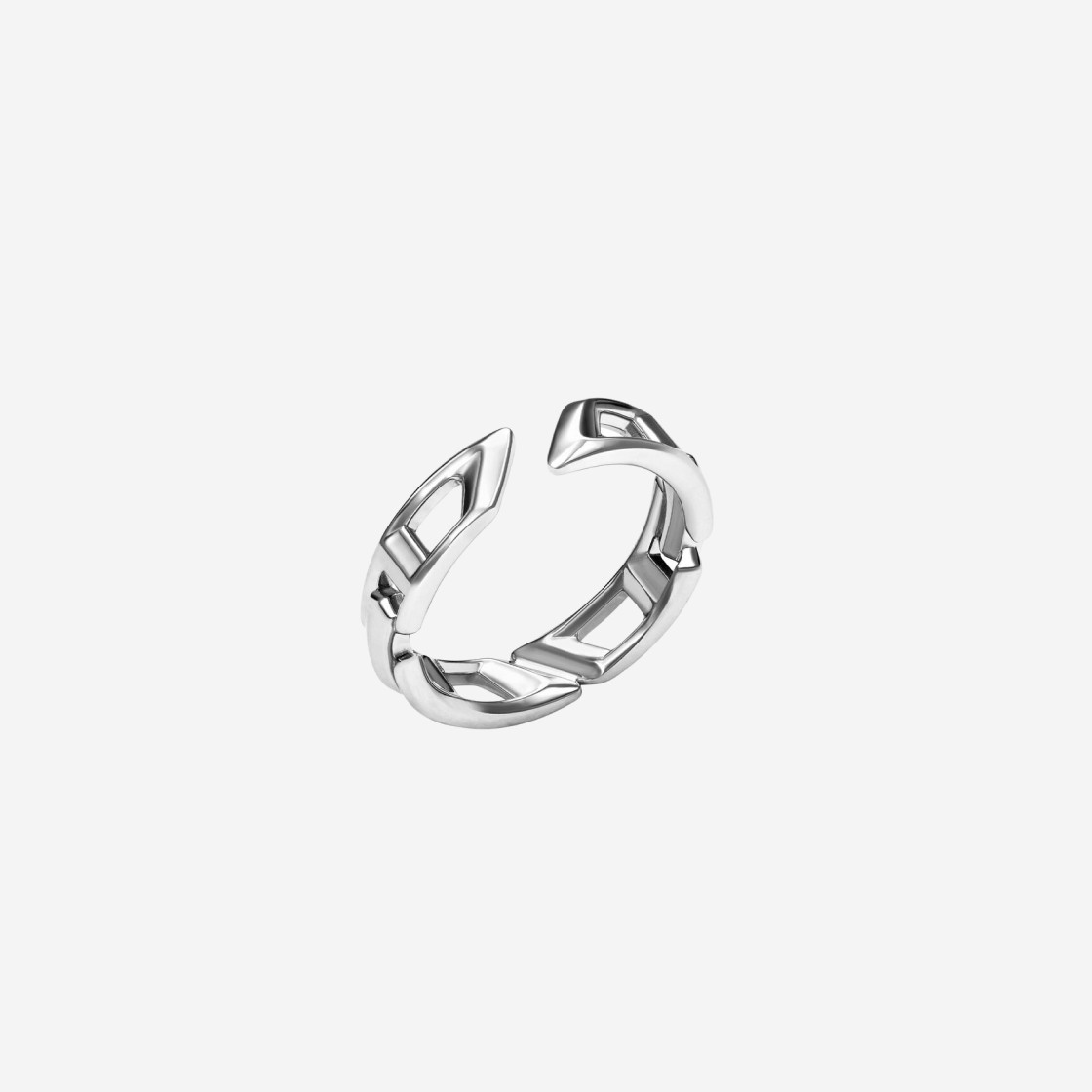 Diesel DL1349040 D Logo Band Ring Sterling Silver 상세 이미지 1