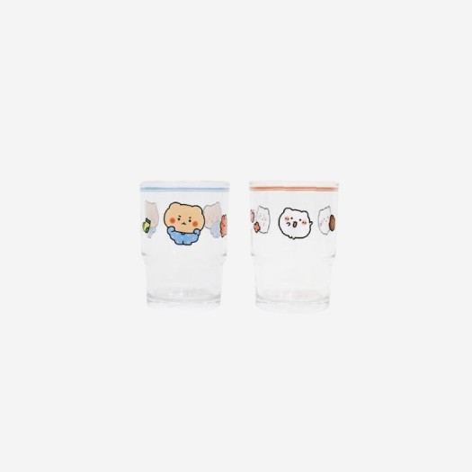 망그러진 곰 유리컵 220ml 세트 (2개 세트)