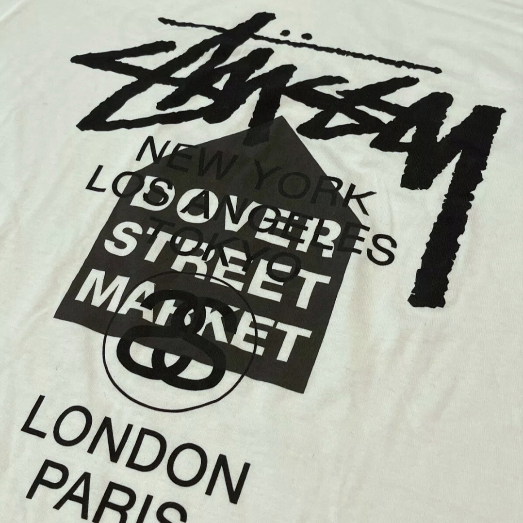 Stussy DSM World Tour T-Shirt White 2023 착용 스타일