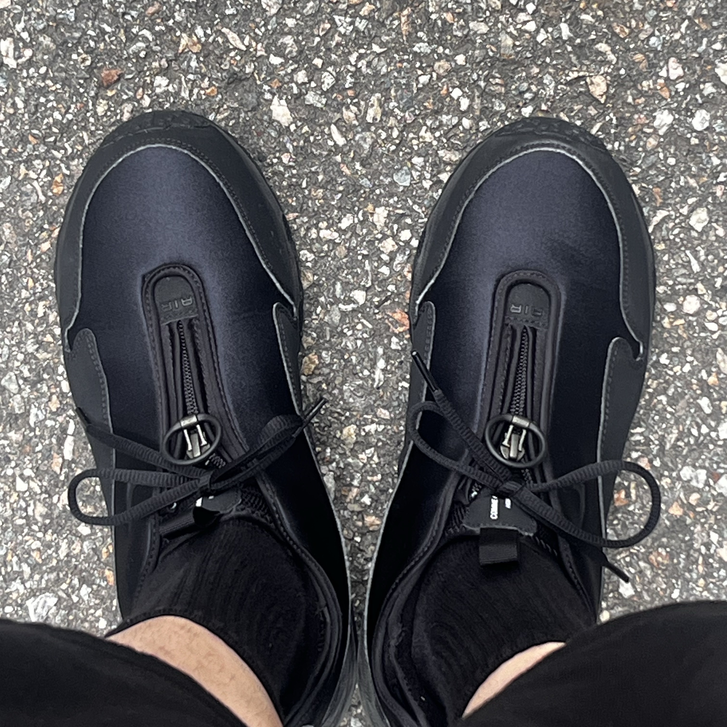 Nike x Comme des Garcons Homme Plus Air Max Sunder SP Black 착용 스타일 - 1