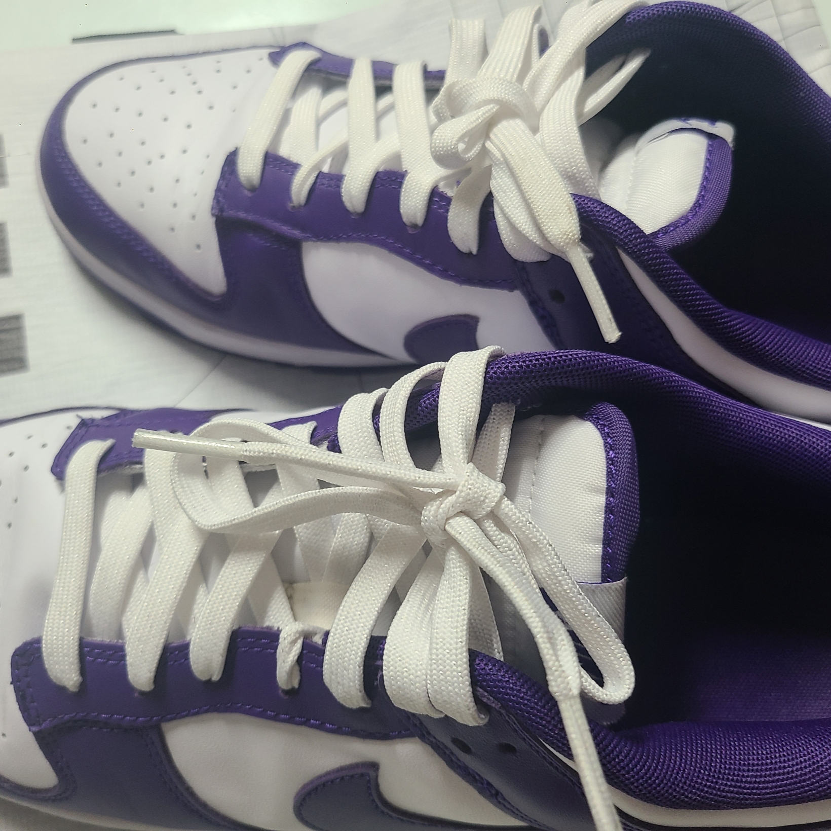 Nike Dunk Low Retro Championship Court Purple 착용 스타일