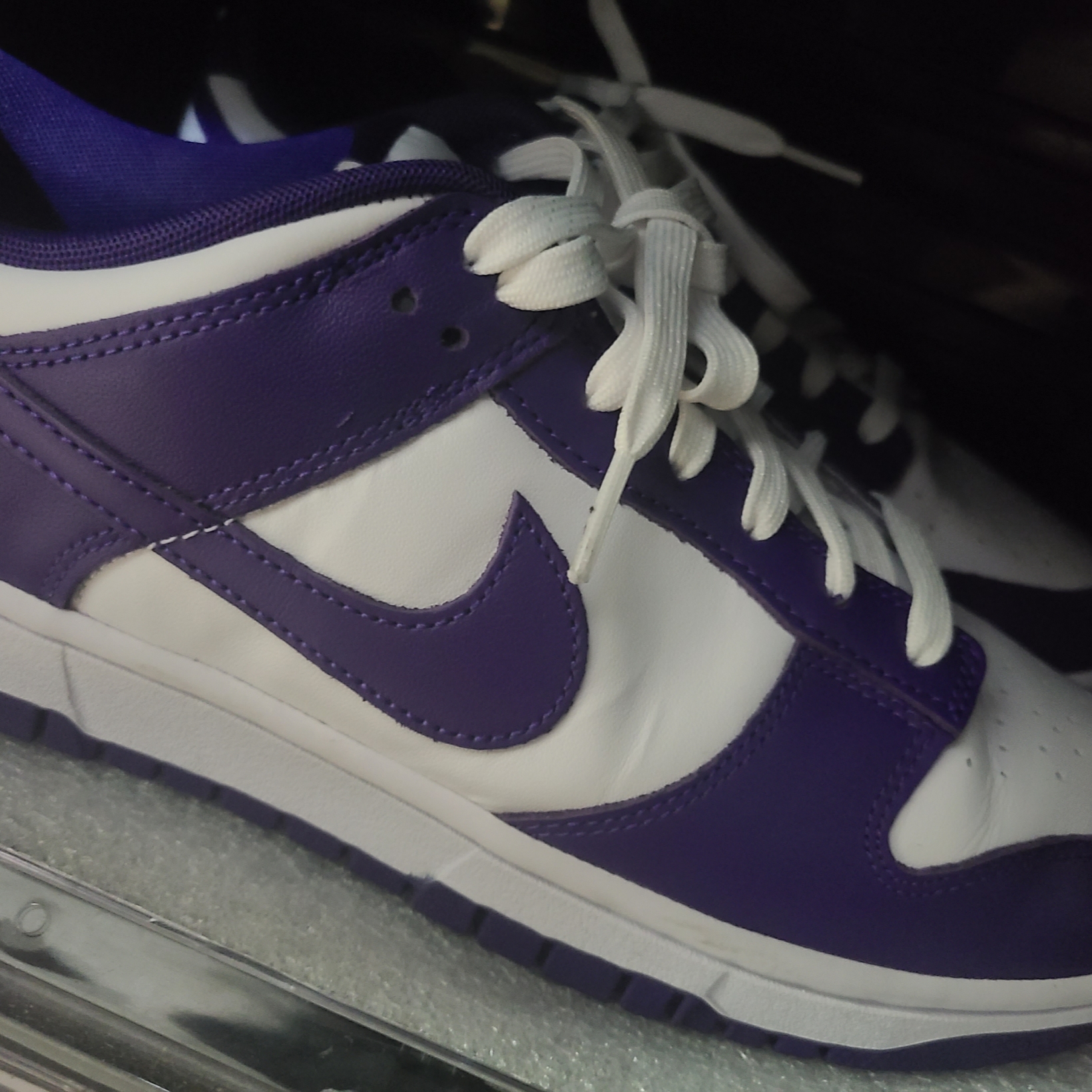 Nike Dunk Low Retro Championship Court Purple 착용 스타일