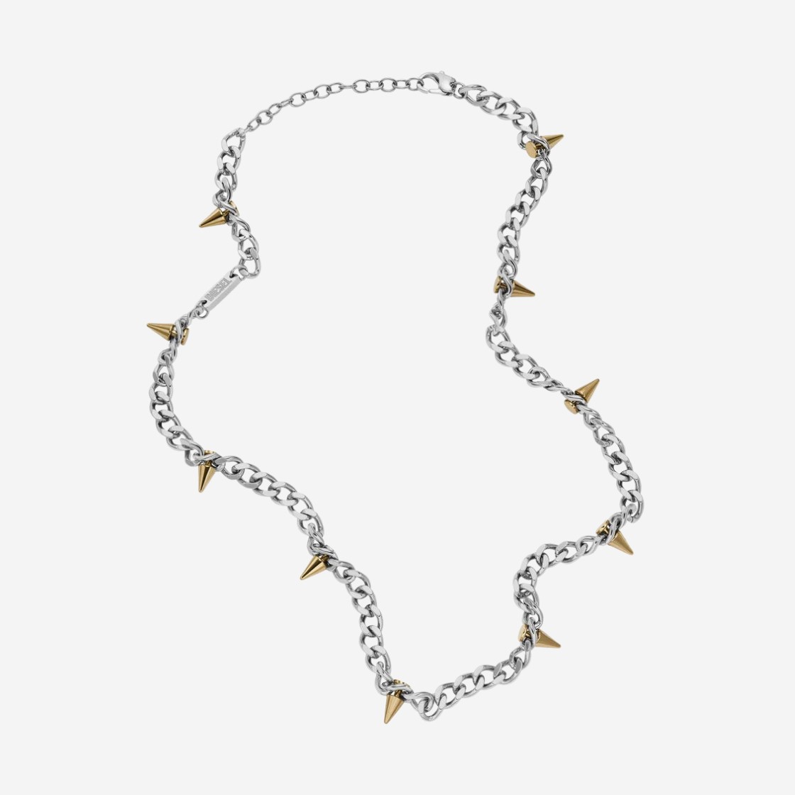 Diesel Dx1454931 Stainless Steel Two-Tone Chain Necklace Silver 상세 이미지 1