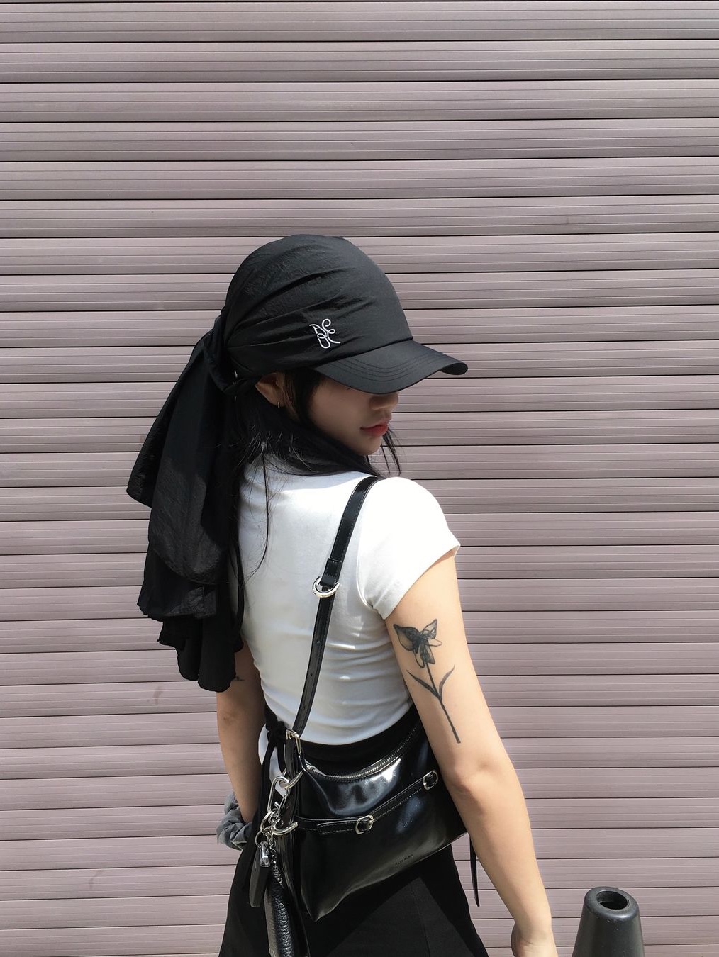 ACOC Sunflower Cap Ivory 착용 스타일