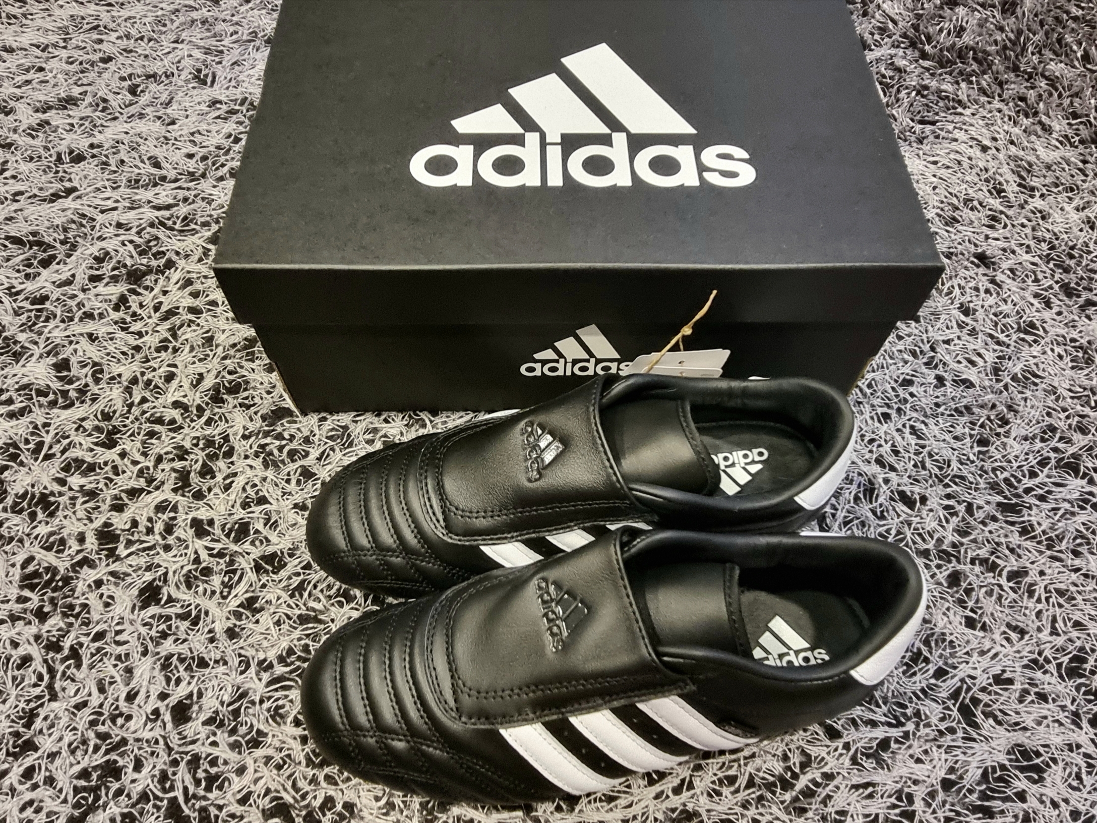 (W) Adidas Taekwondo Core Black Cloud White 착용 스타일 - 6