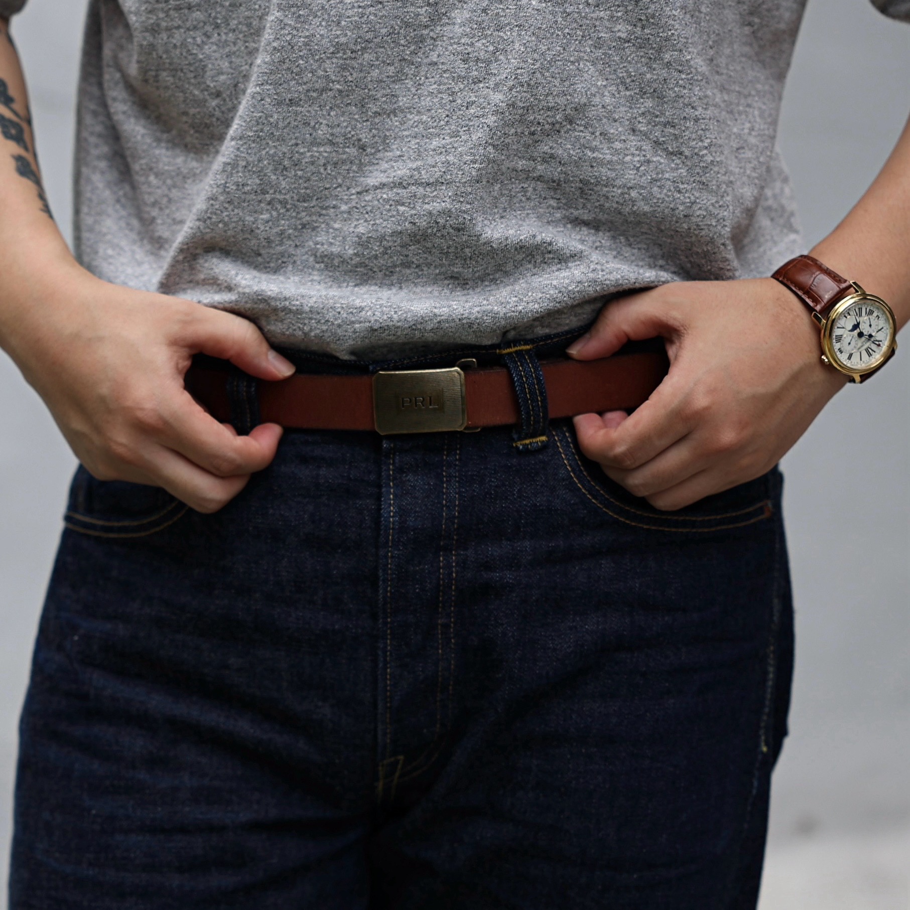 Fullcount 1101W Straight Denim One Wash Indigo Blue 착용 스타일 - 2