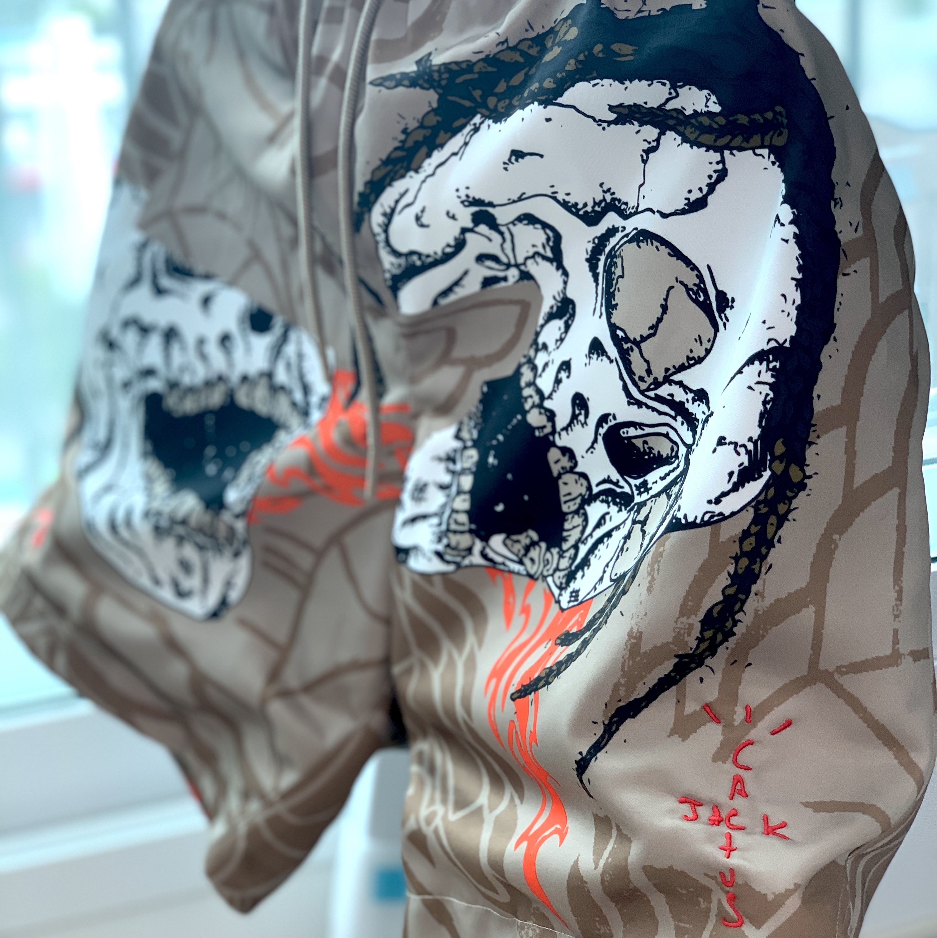 Jordan x Travis Scott Pool Shorts - Asia 착용 스타일