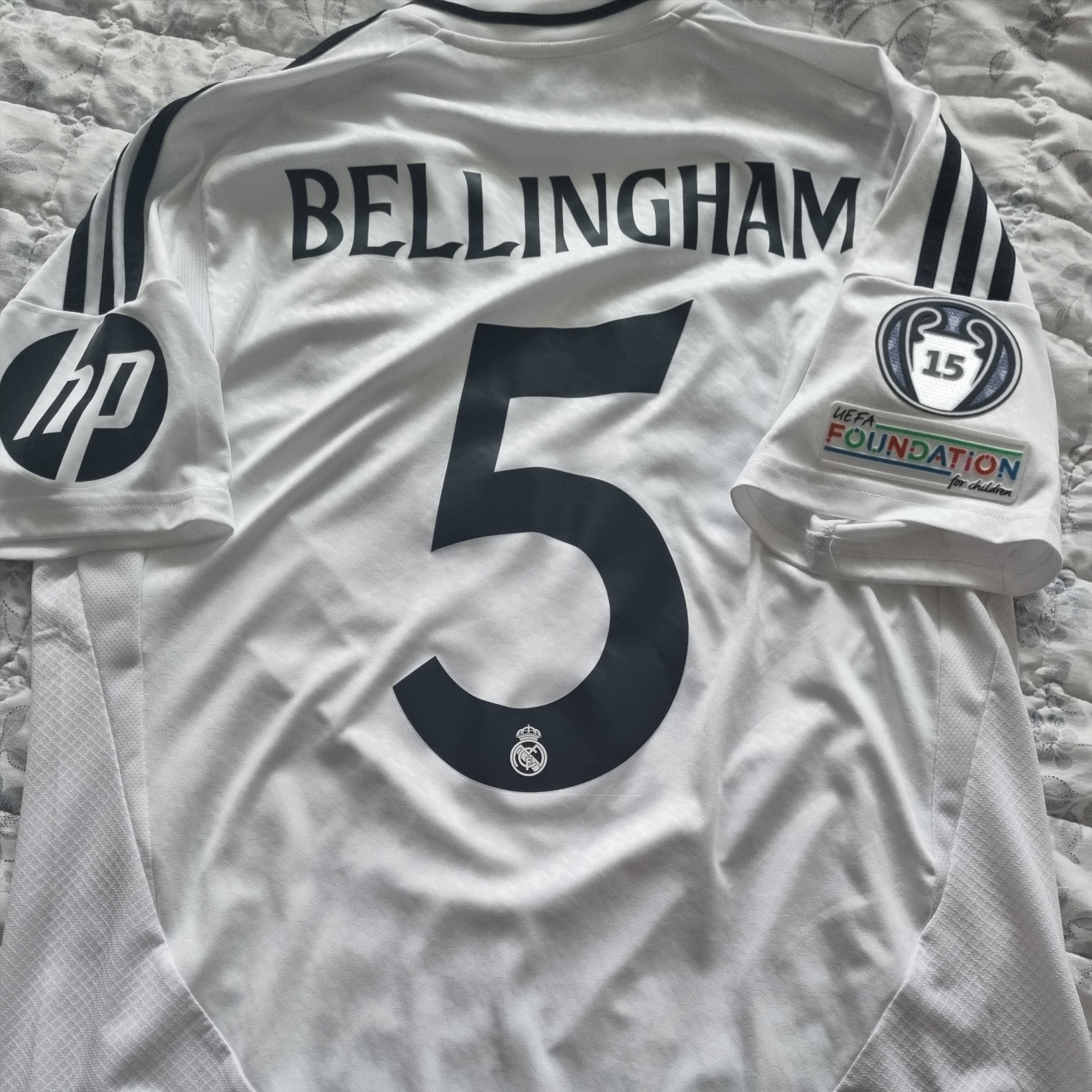 Adidas Real Madrid 2024/25 Home Jersey White - KR Sizing (Non Marking Ver.) 착용 스타일