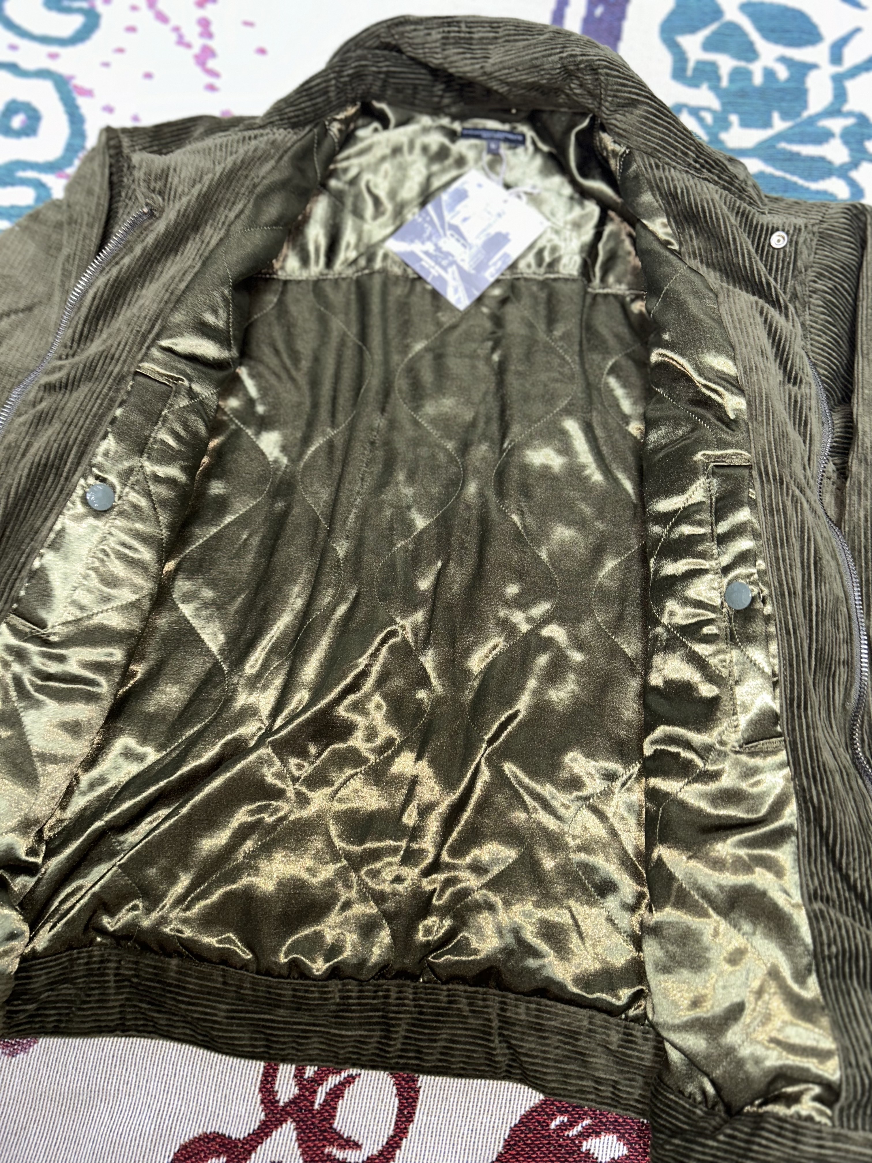 Engineered Garments Trucker Jacket Olive 착용 스타일 - 7