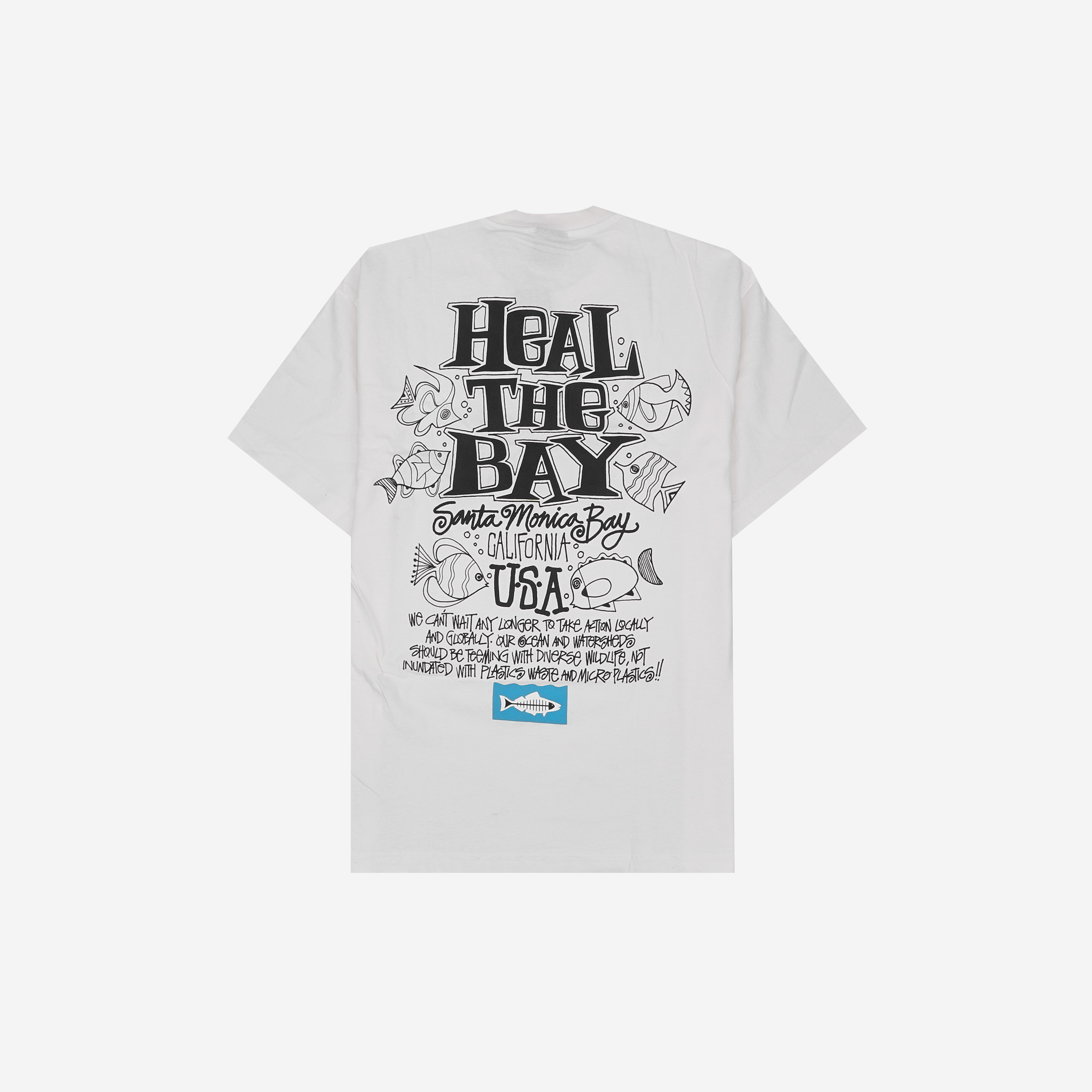 스투시 힐 더 베이 오션 피그먼트 다이드 티셔츠 내츄럴(Stussy x Heal The Bay Ocean Pigment Dyed T-Shirt Natural)