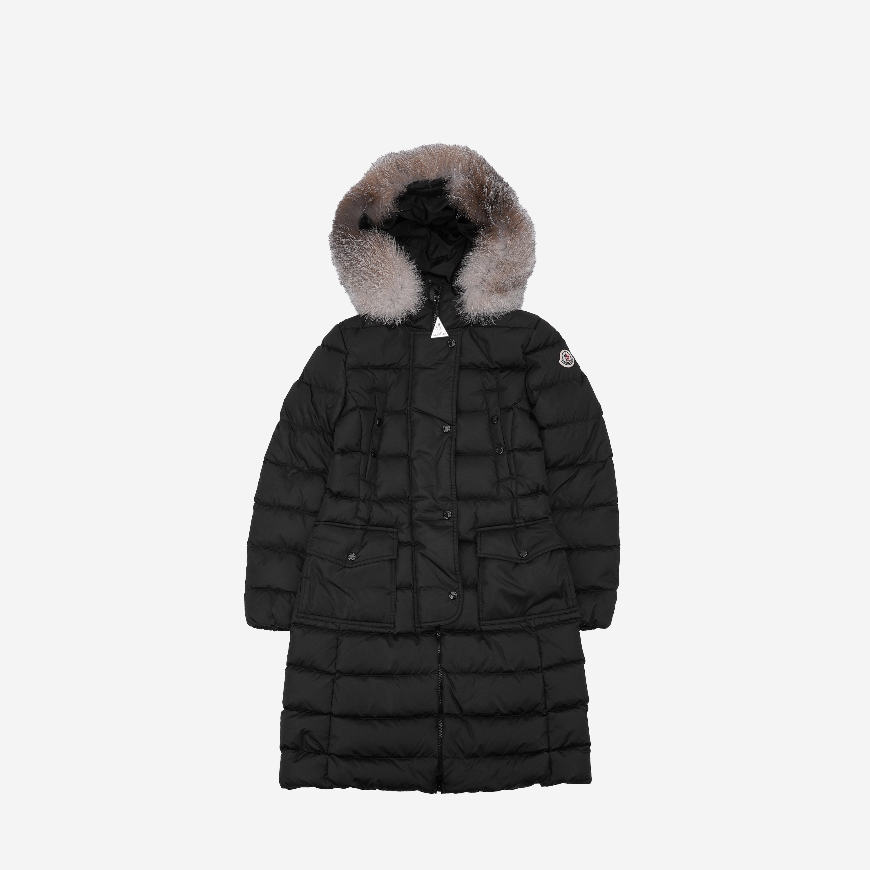 (W) Moncler Khloe Long Down Jacket Black - 23FW