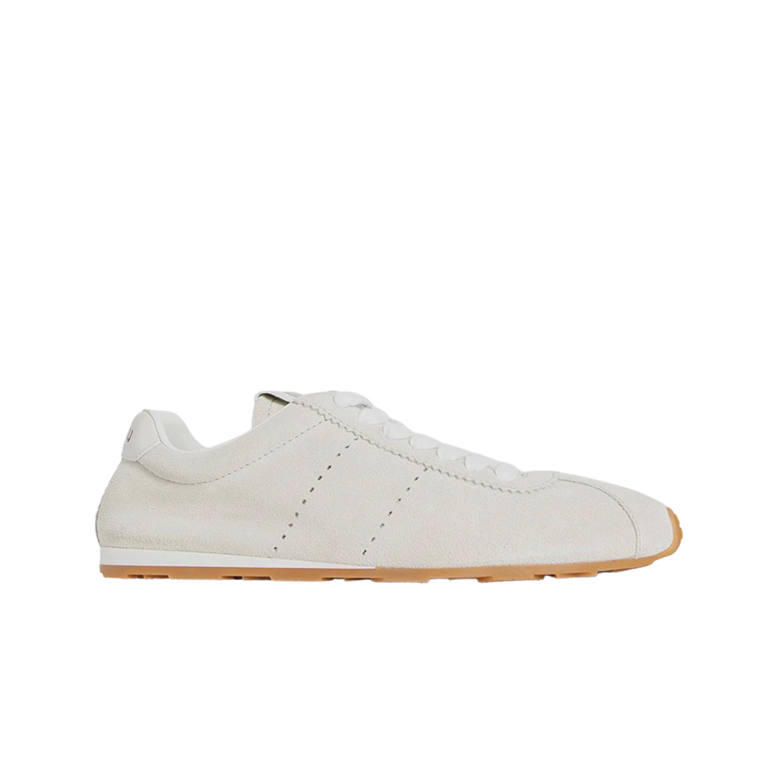 (W) 미우미우 스웨이드 스니커즈 화이트((W) Miu Miu Suede Sneakers White)