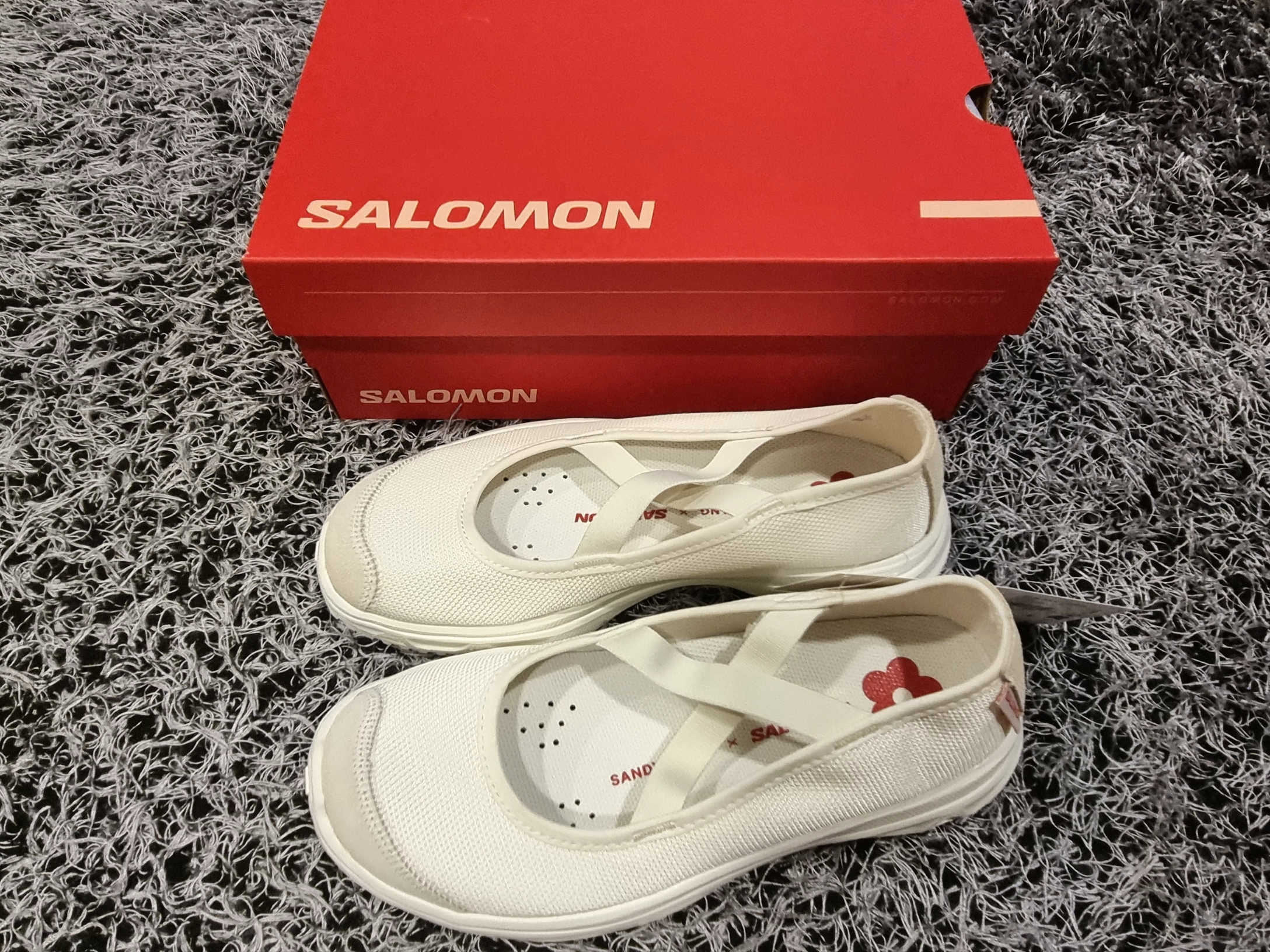 Salomon x Sandy Liang RX Marie Jeanne Vanilla Ice 착용 스타일 - 6