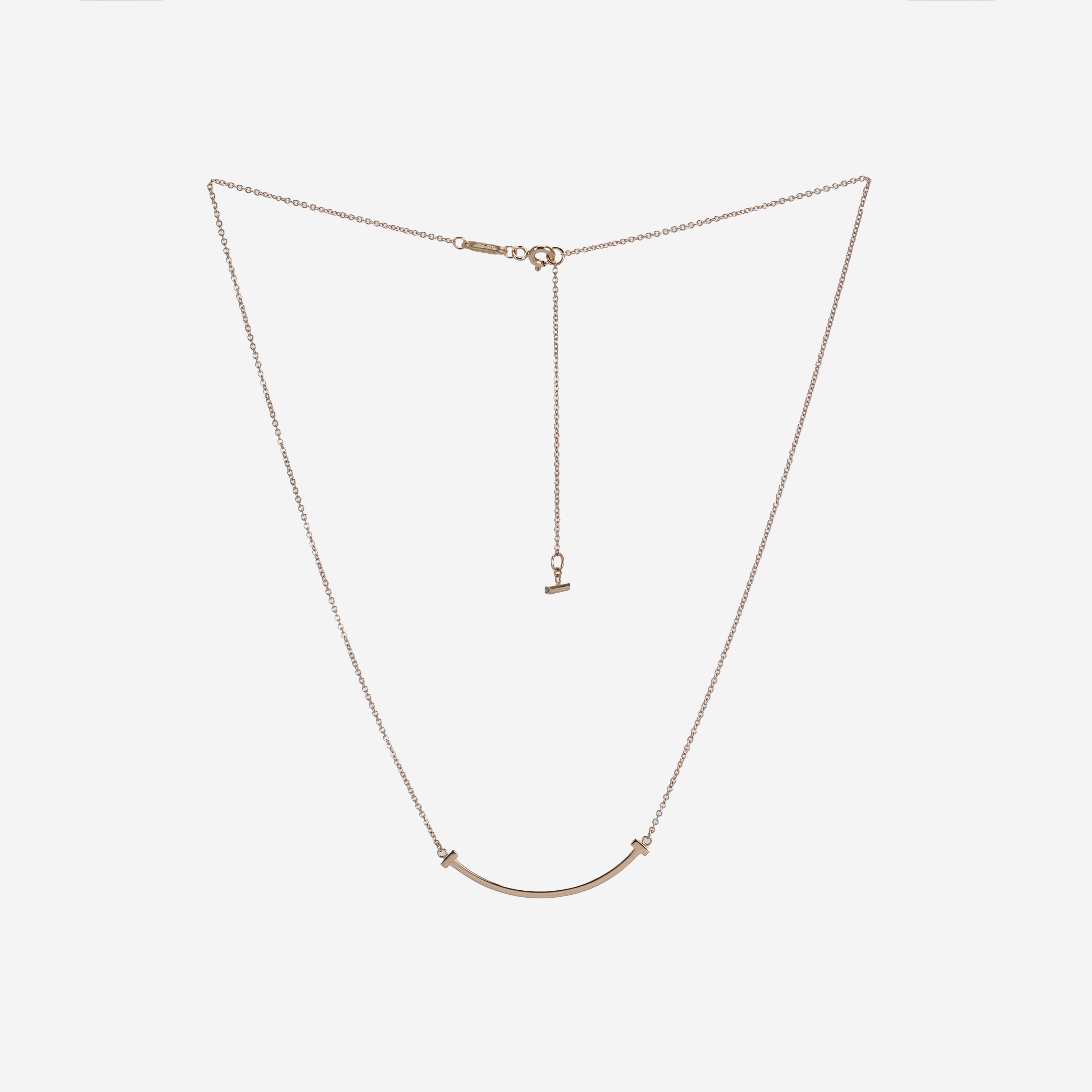 Tiffany & Co. Tiffany T Smile Pendant Small Rose Gold
