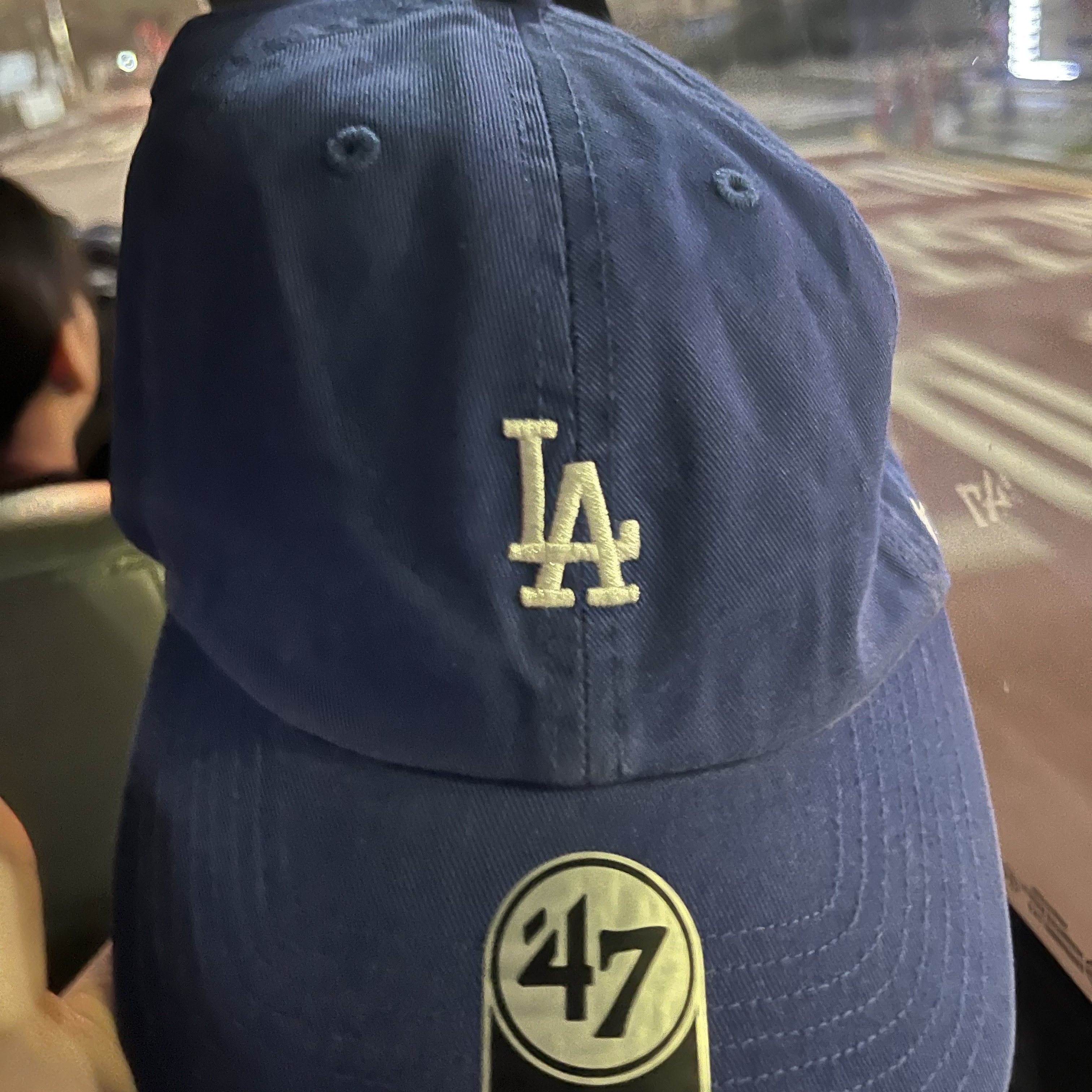 47 Brand LA Dodgers Base Runner Clean Up Royal 착용 스타일