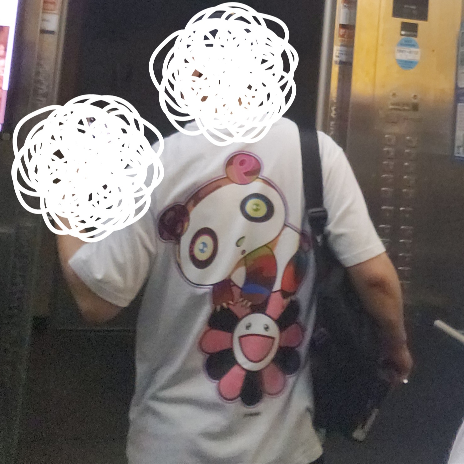 Kaikai Kiki x Blackpink Pandakashi Dreams T-Shirt White 착용 스타일 - 2