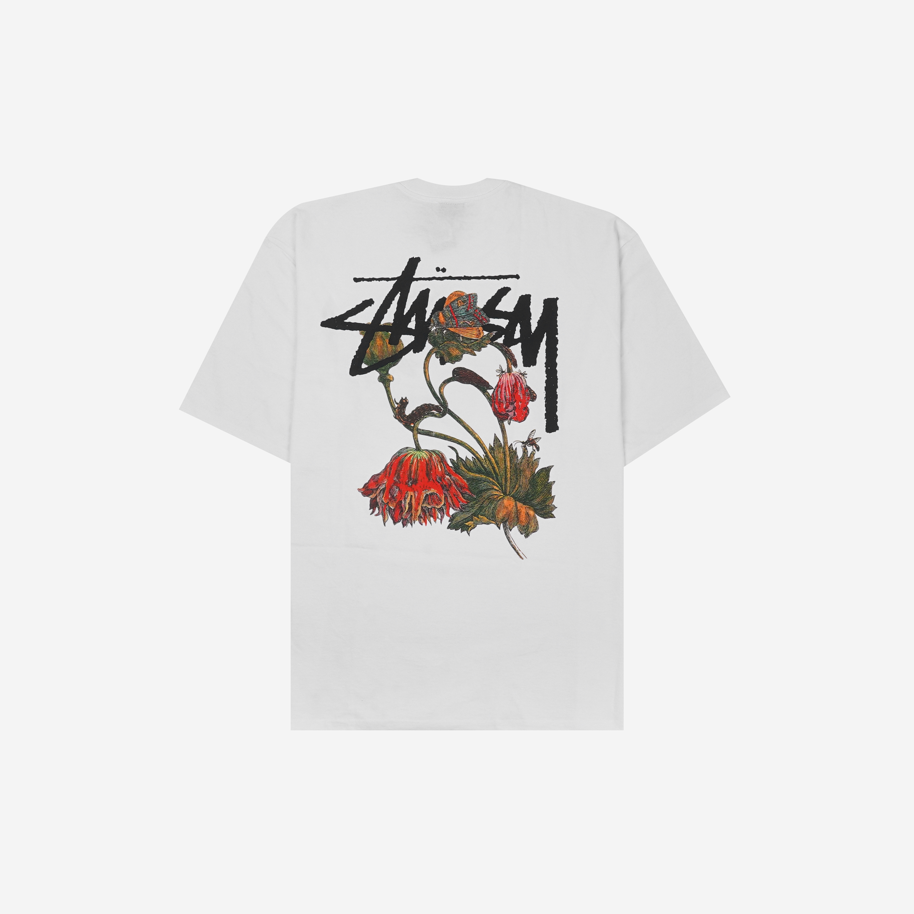스투시 위더드 플라워 티셔츠 화이트(Stussy Withered Flower T-Shirt White)