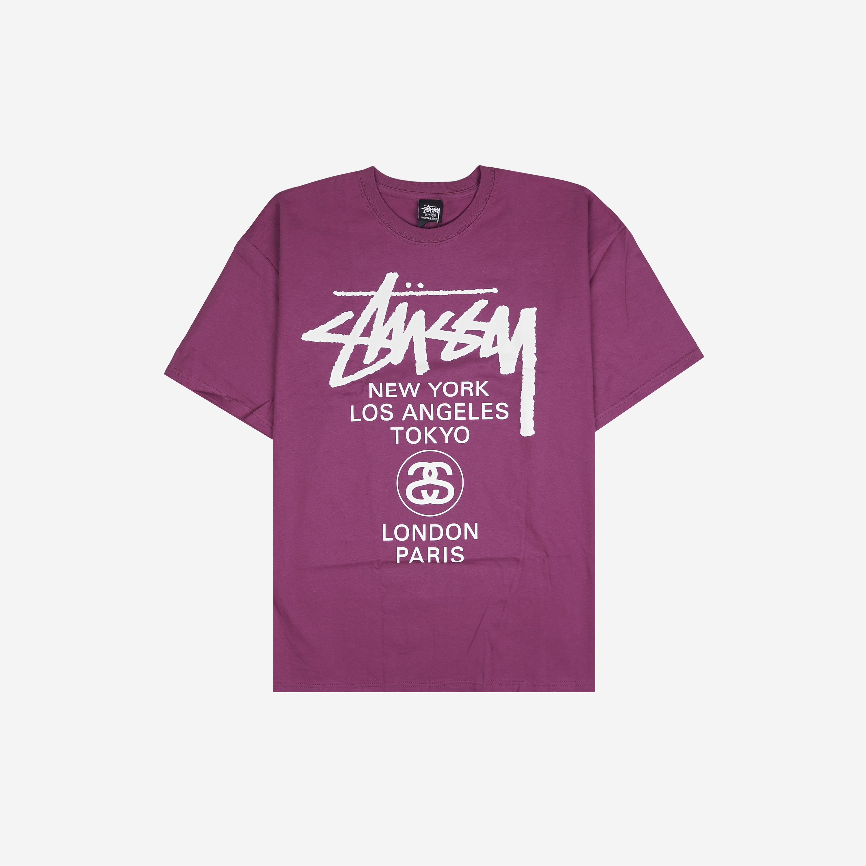 스투시 월드투어 티셔츠 베리 2024(Stussy World Tour T-Shirt Berry 2024)