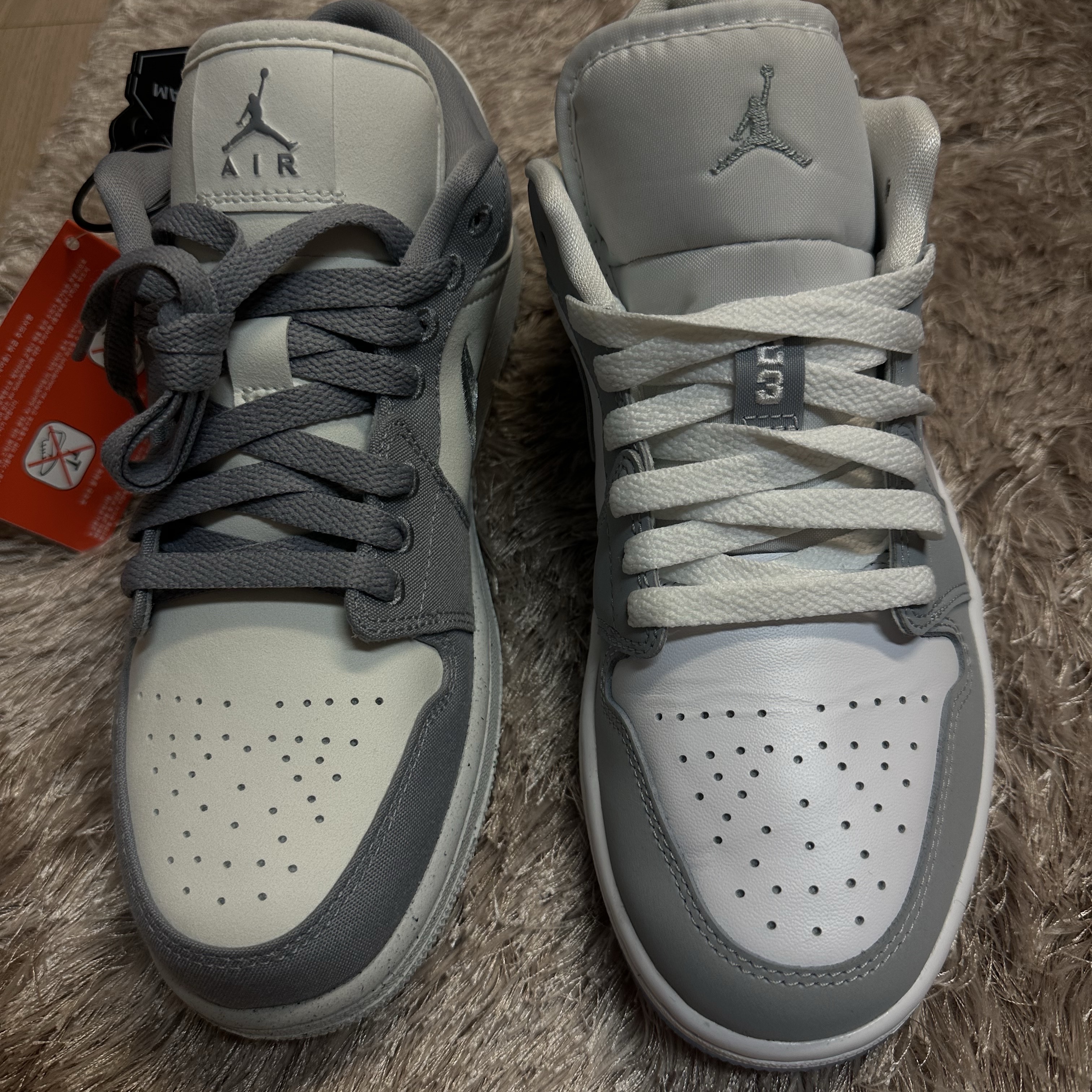 (W) Jordan 1 Low SE Light Steel Grey 착용 스타일