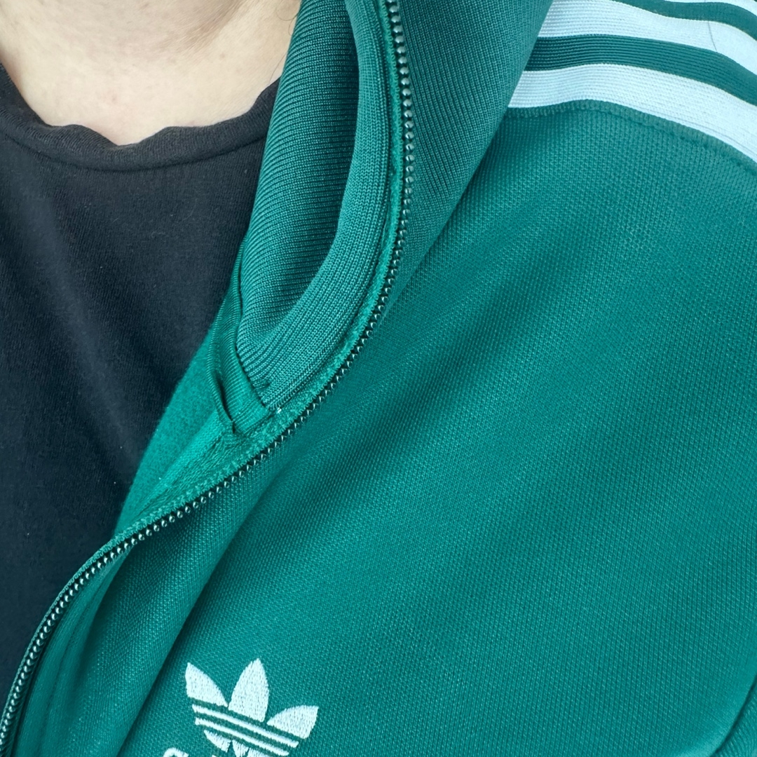 Adidas Adicolor Classic Beckenbauer Track Top Collegiate Green - KR Sizing 착용 스타일