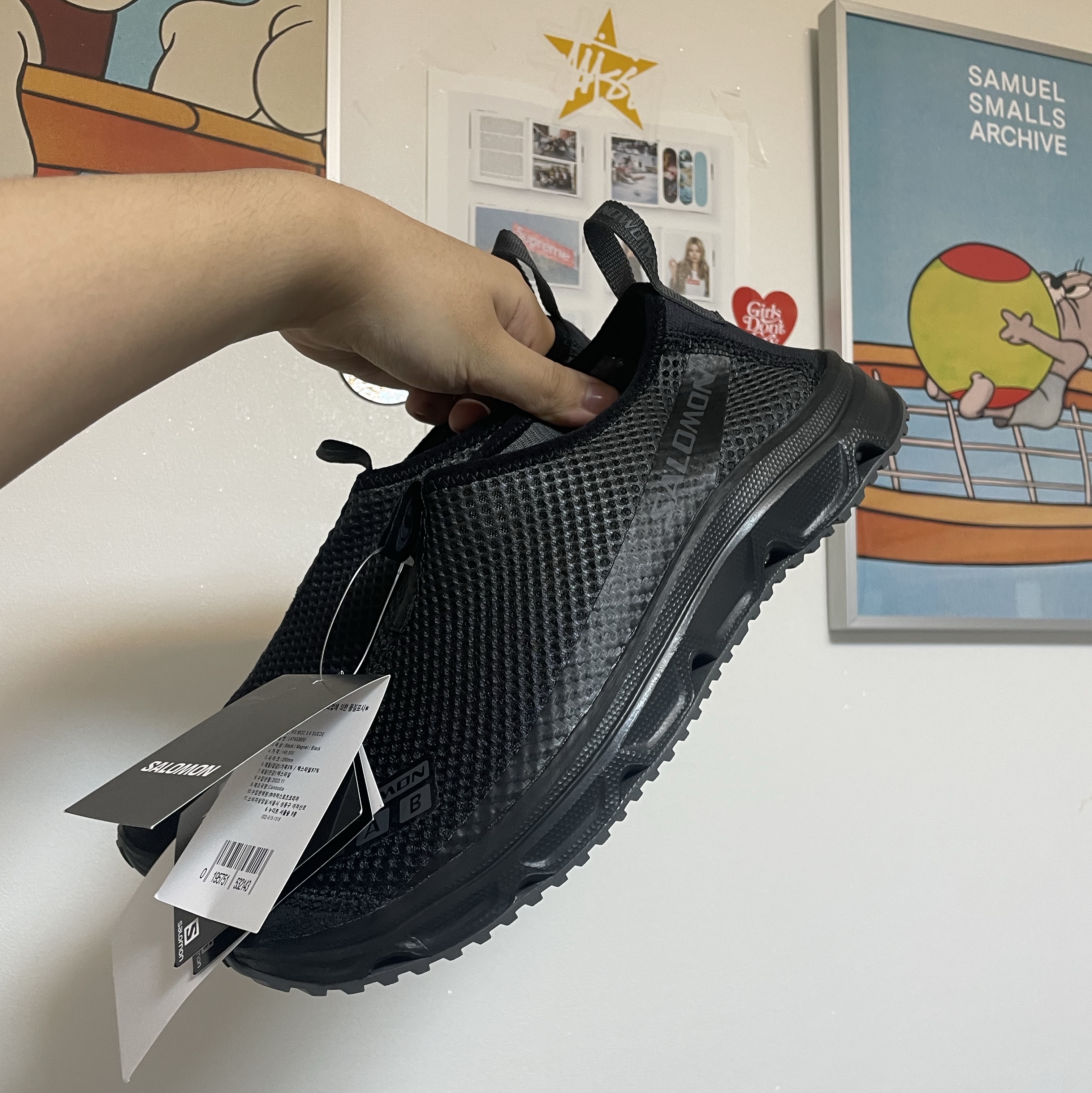 Salomon RX Moc 3.0 Suede Black Magnet 착용 스타일