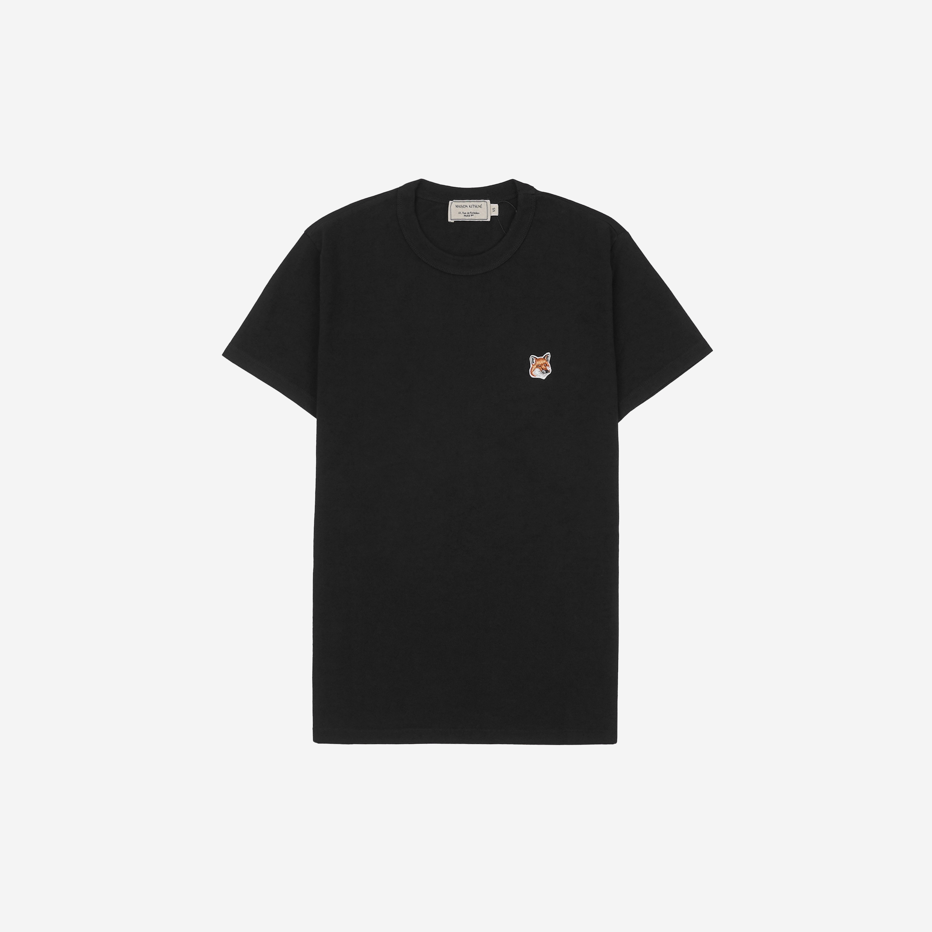 Maison Kitsune Fox Head Patch Classic T-Shirt Black