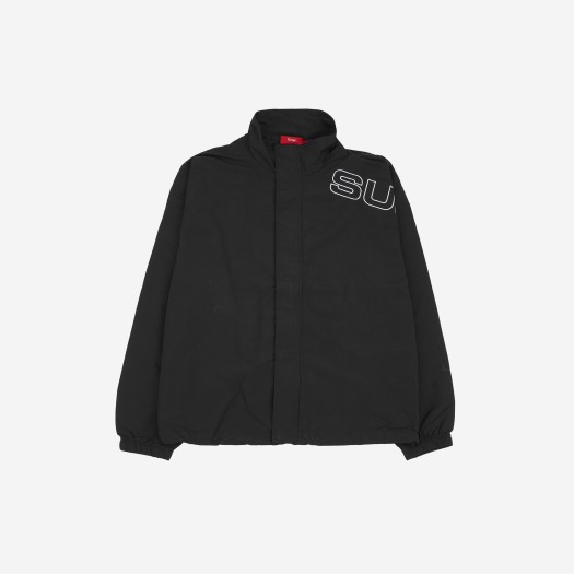 Supreme Spellout Embroidered Track Jacket Black - 23FW