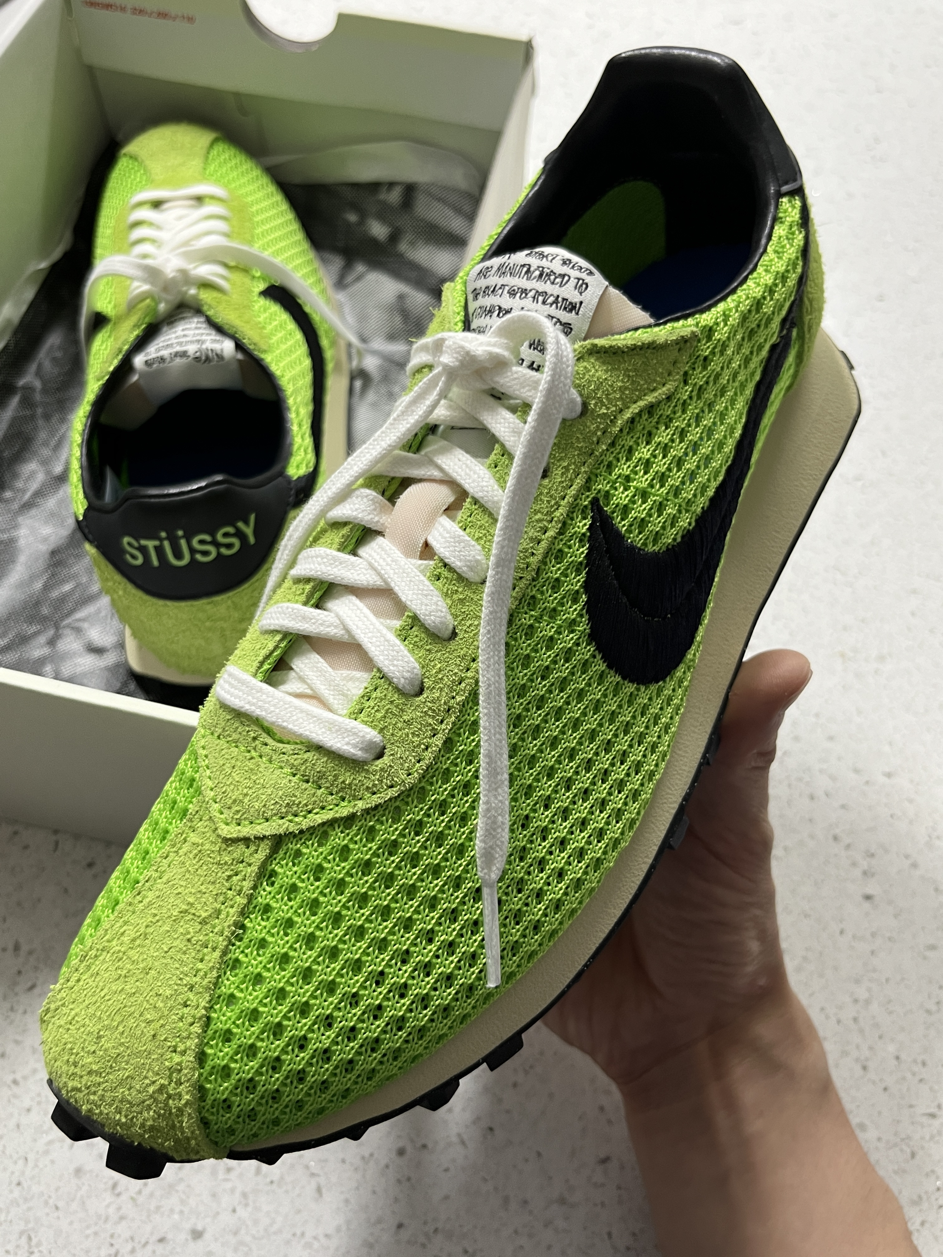 Nike x Stussy LD-1000 SP Action Green and Black 착용 스타일