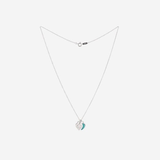 Tiffany & Co. Return To Tiffany Blue Double Heart Tag Pendant Mini Silver