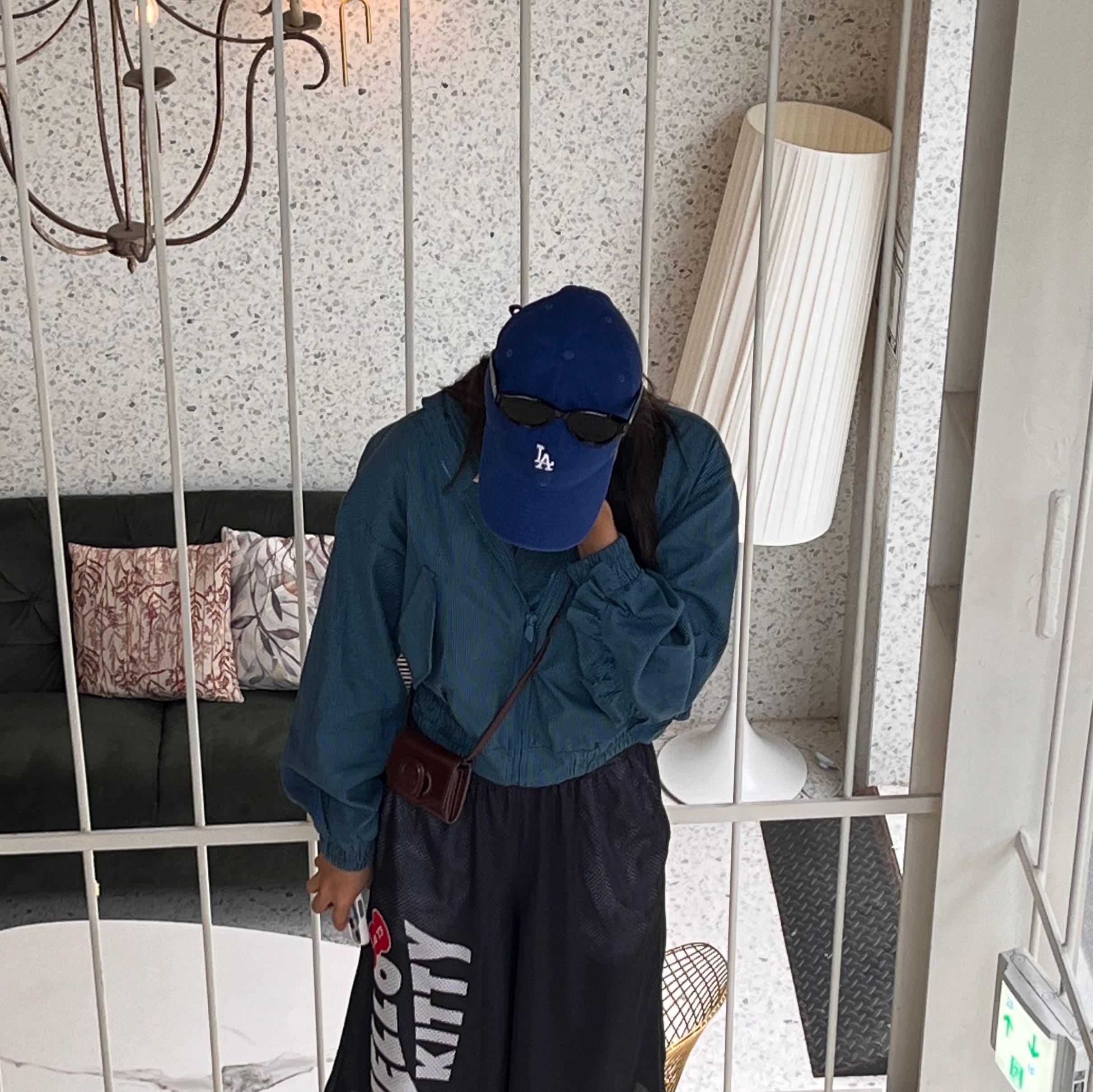 Iro Greb Yin Yang Embroidered Cap Denim Light Beige, 47 Brand LA Dodgers Base Runner Clean Up Royal 착용 스타일 - 6