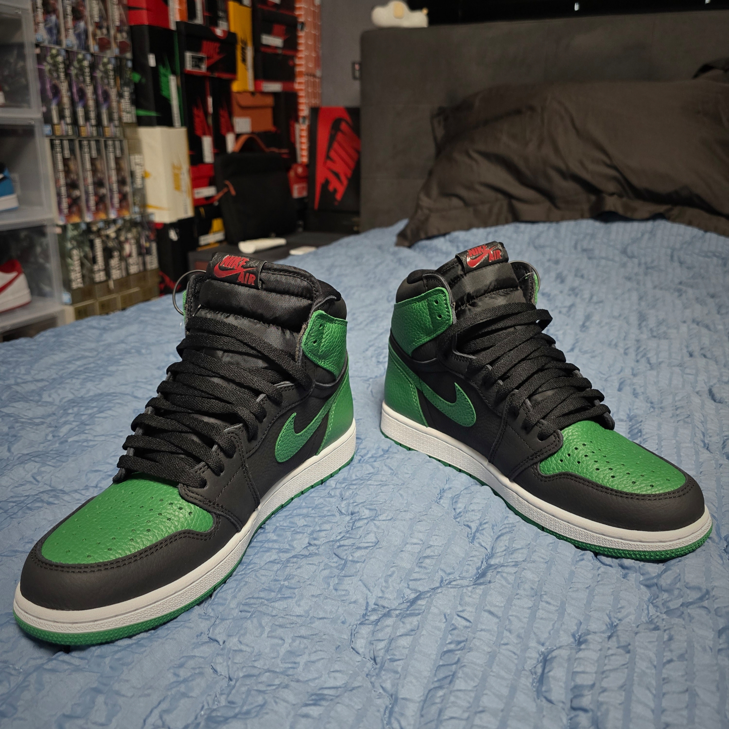 Jordan 1 Retro High OG Pine Green Black 착용 스타일 - 1