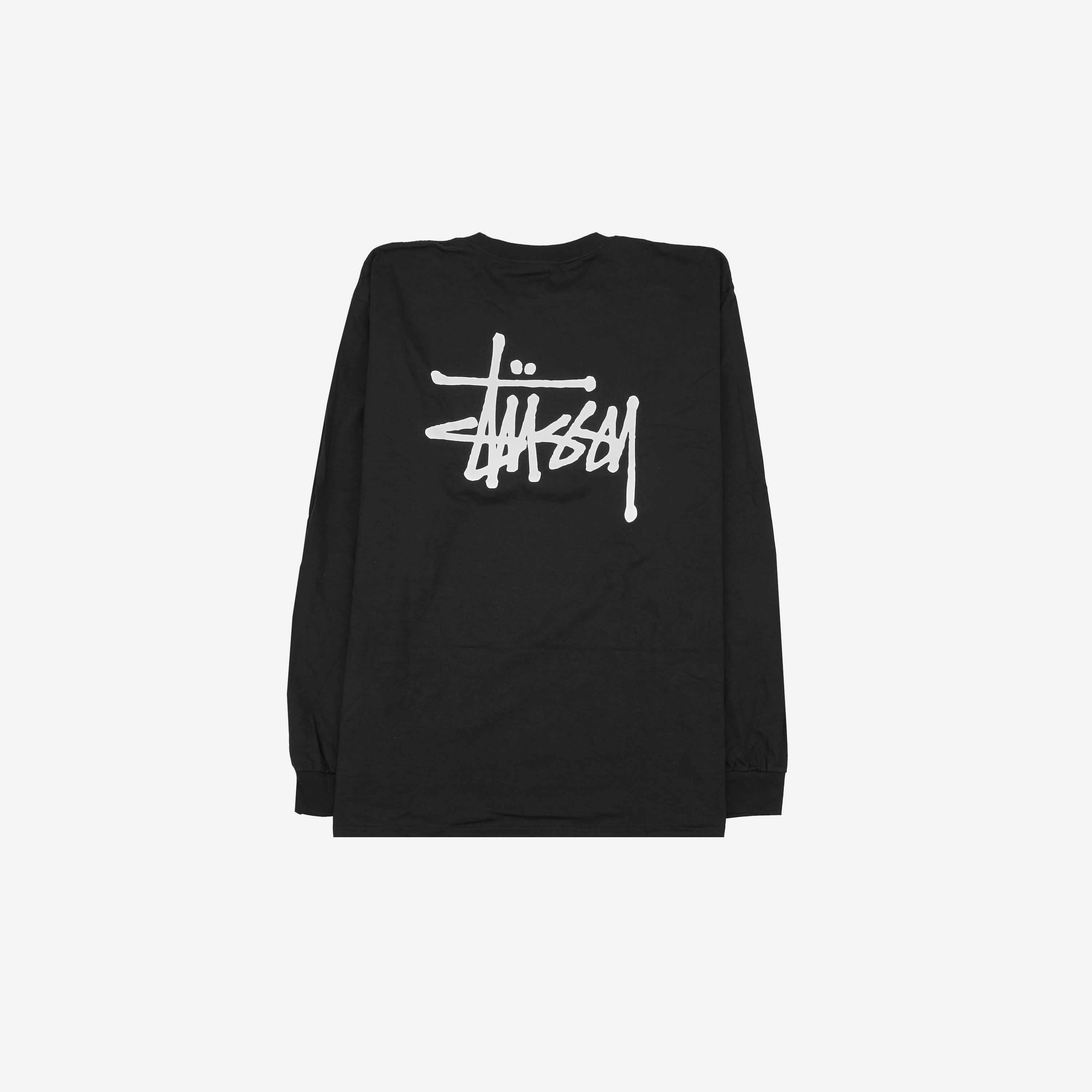 스투시 베이직 스투시 롱슬리브 티셔츠 블랙(Stussy Basic Stussy LS T-Shirt Black)