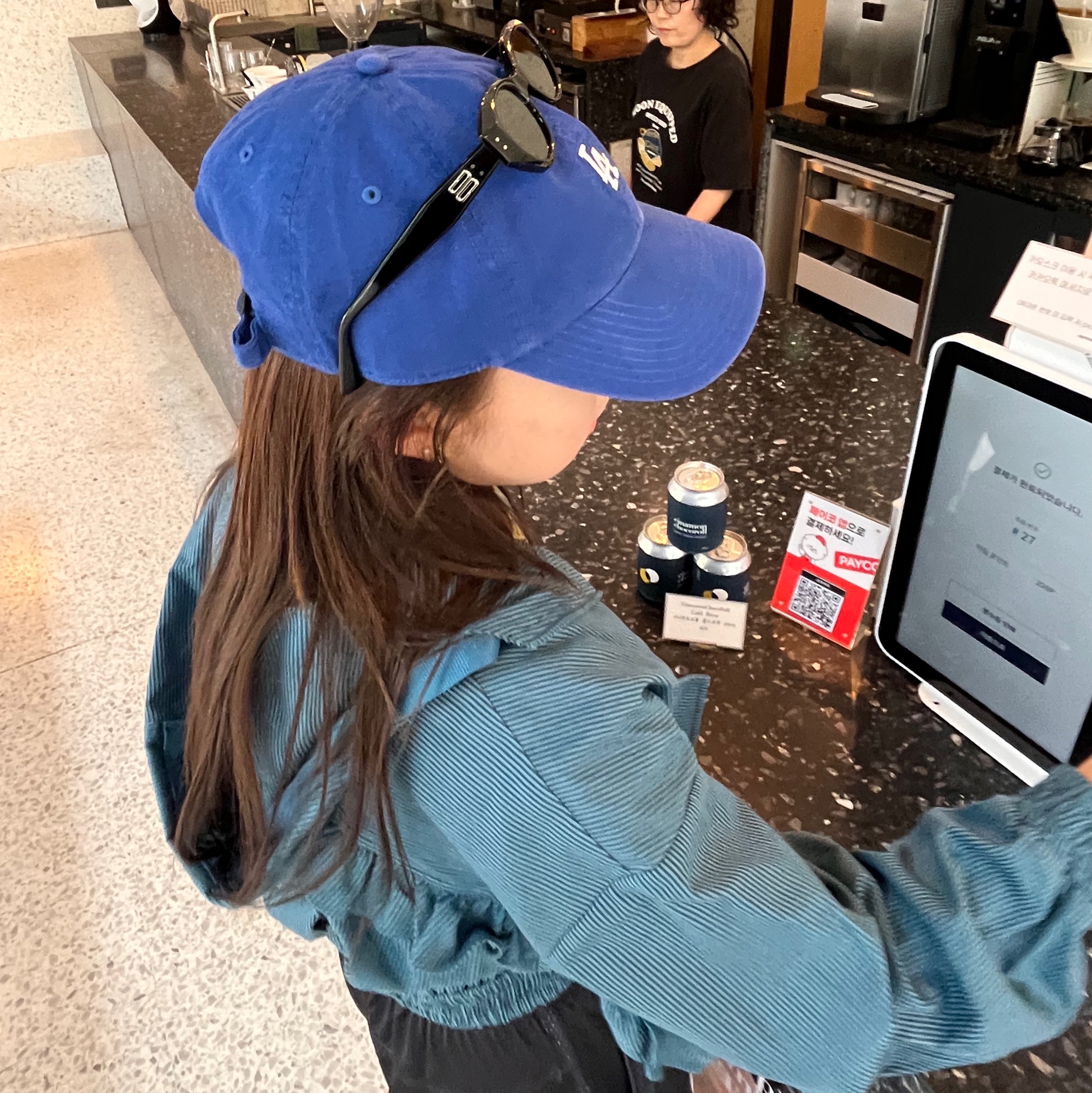 Iro Greb Yin Yang Embroidered Cap Denim Light Beige, 47 Brand LA Dodgers Base Runner Clean Up Royal 착용 스타일 - 4