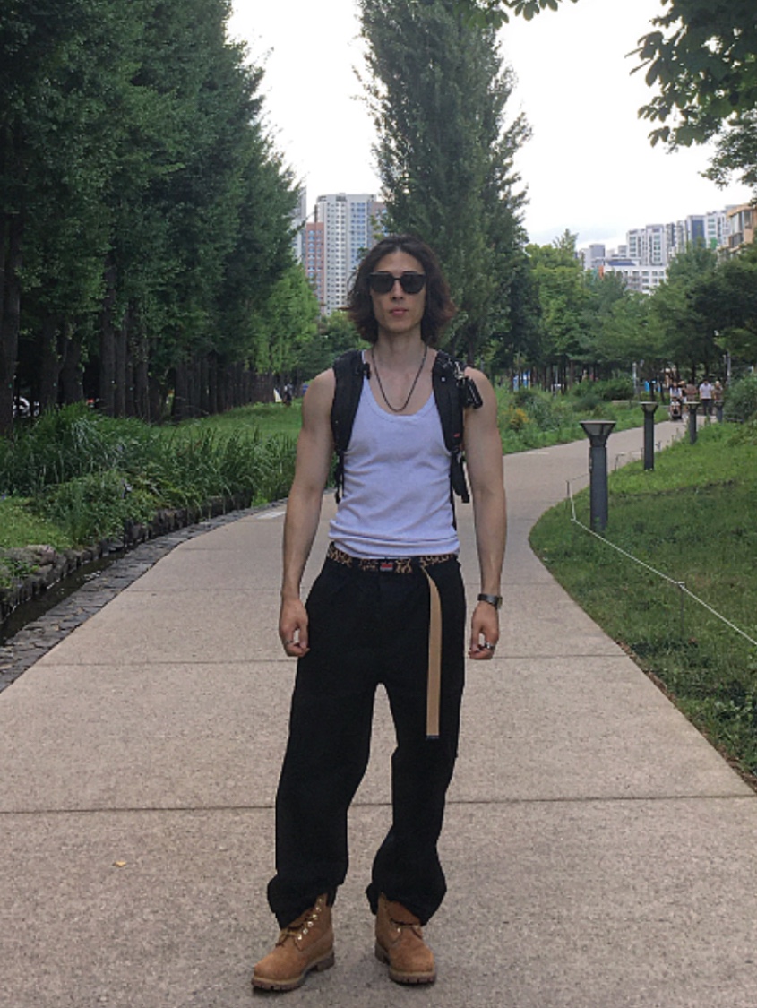 Casio AQ-230GG-9A, Supreme Baggy Jean Black - 24SS 착용 스타일 - 2