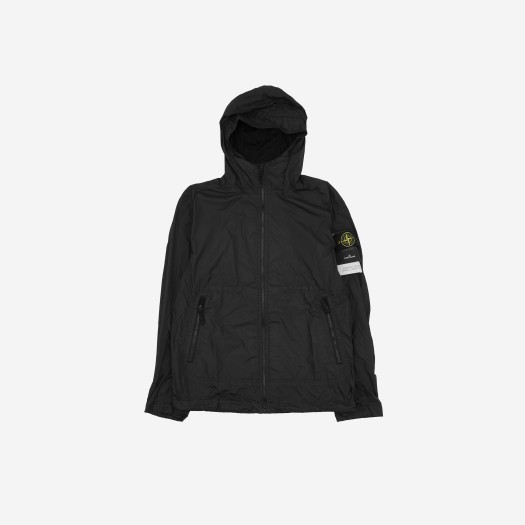 Stone Island 40522 Crinkle Reps Nylon Garment Dyed Hooded Jacket Black - 23SS