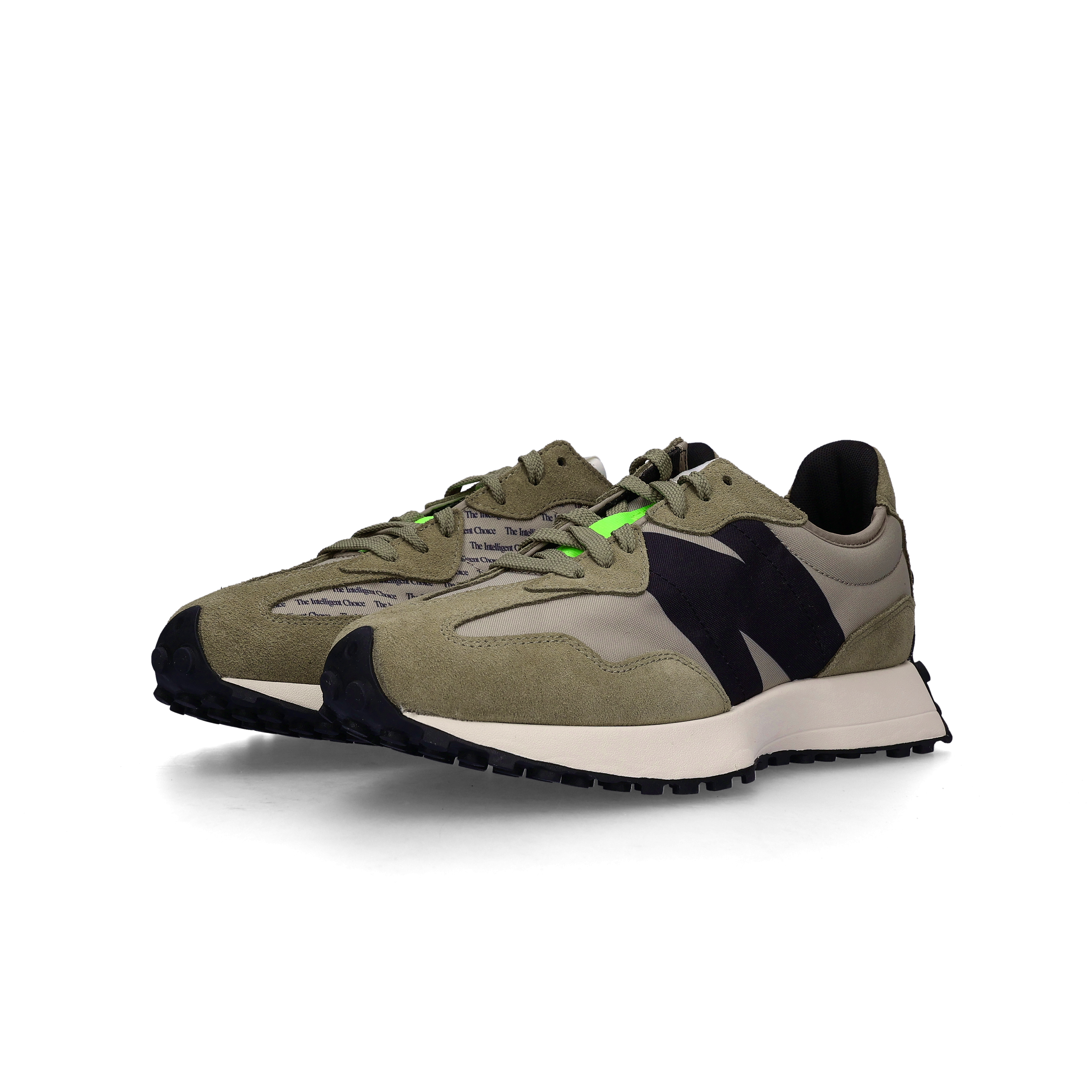 New Balance 327 Aluminum Covert Green