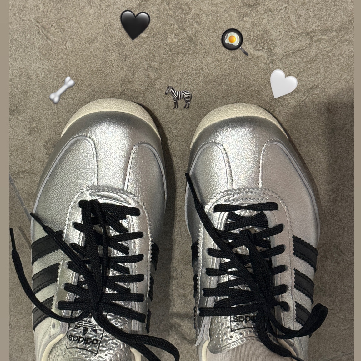 (W) Adidas SL 72 OG Silver Metallic Core Black 착용 스타일