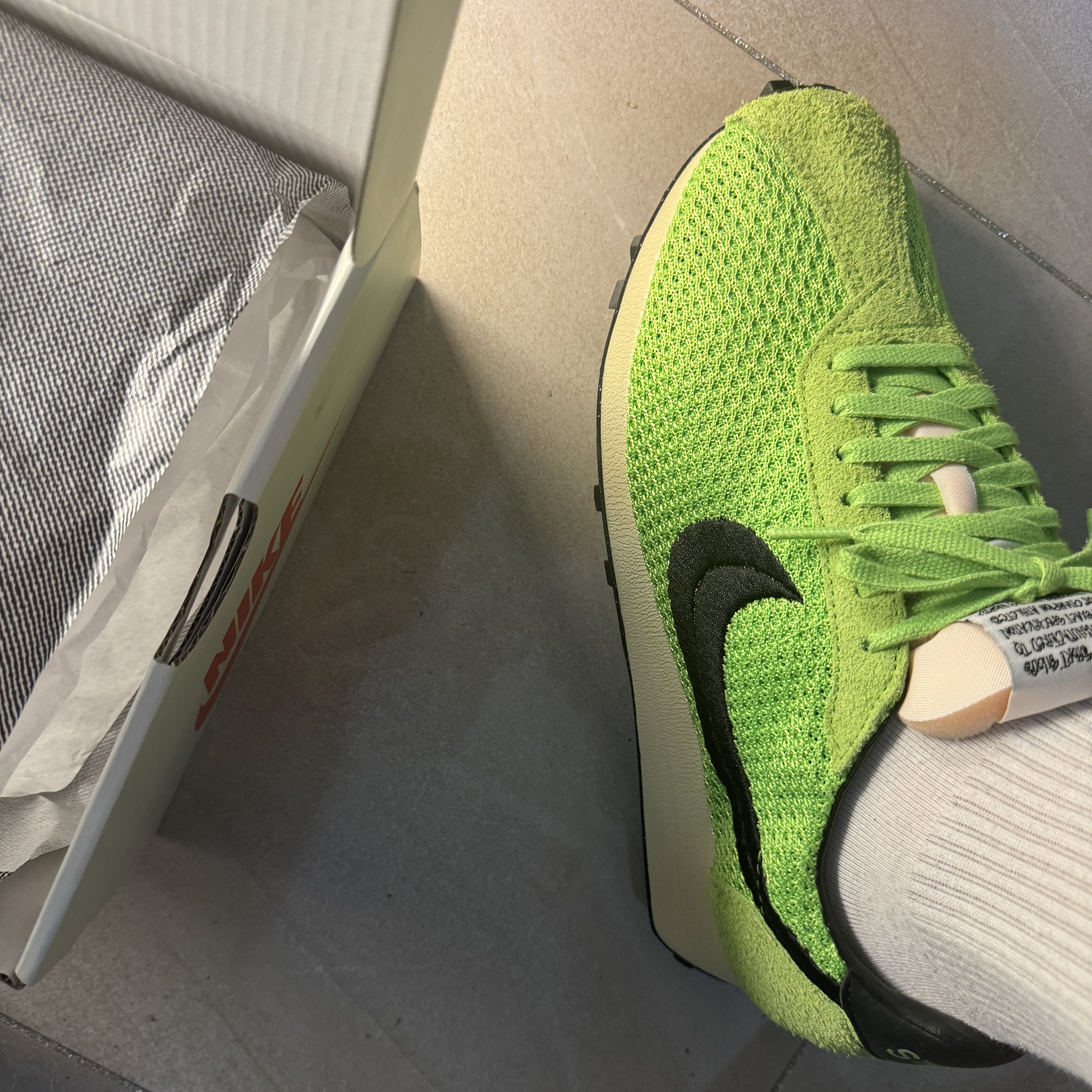 Nike x Stussy LD-1000 SP Action Green and Black 착용 스타일