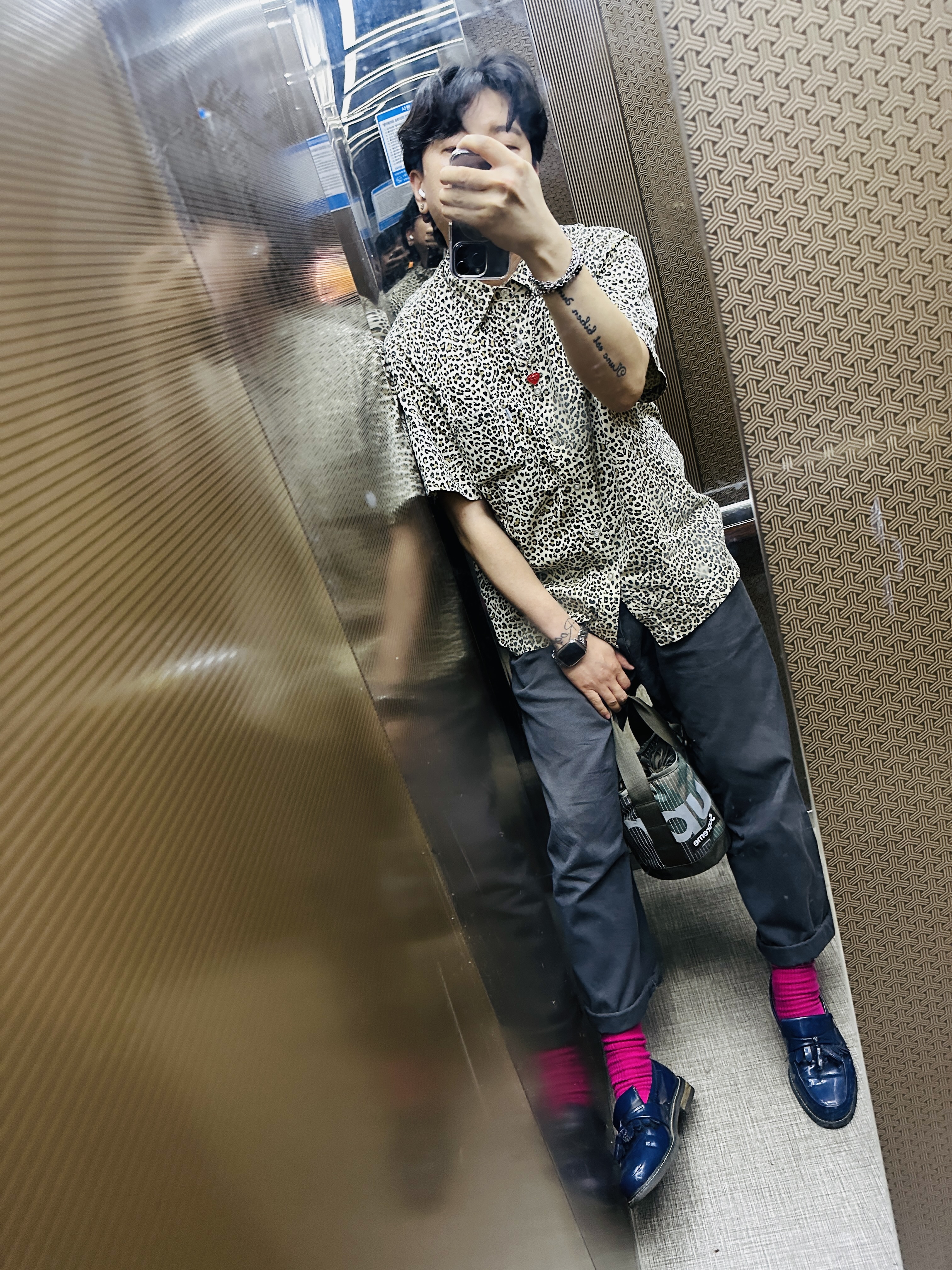 Supreme Cinch Bag Woodland Camo - 24SS 착용 스타일 - 1