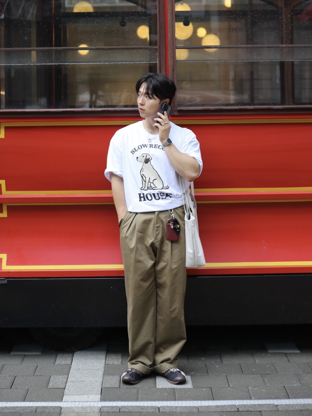 Adidas x Song for the Mute Country OG Core Black Core White, Casio A-158WA-1 착용 스타일 - 1