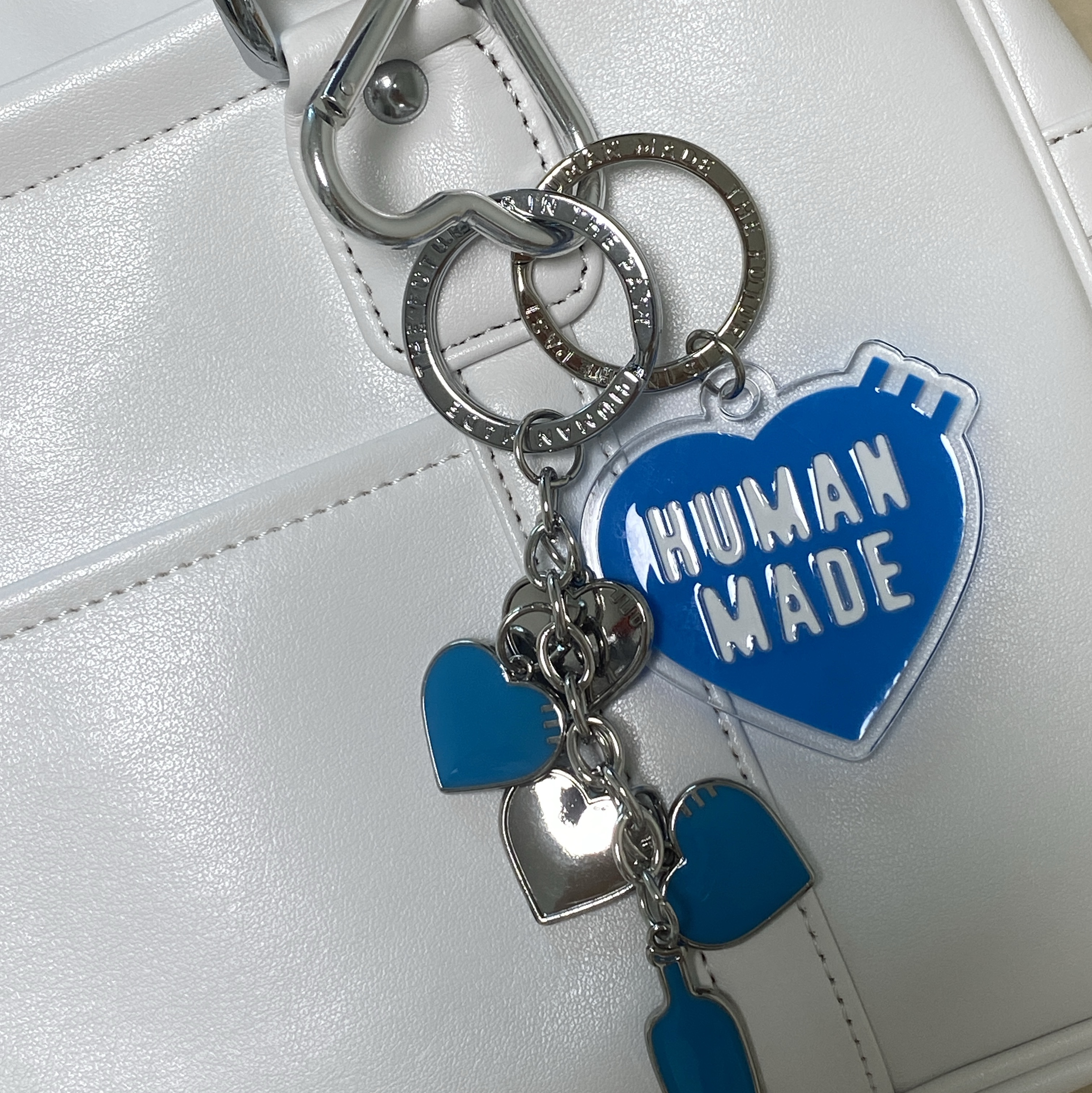 Human Made x Blue Bottle Coffee Key Charm Blue 착용 스타일