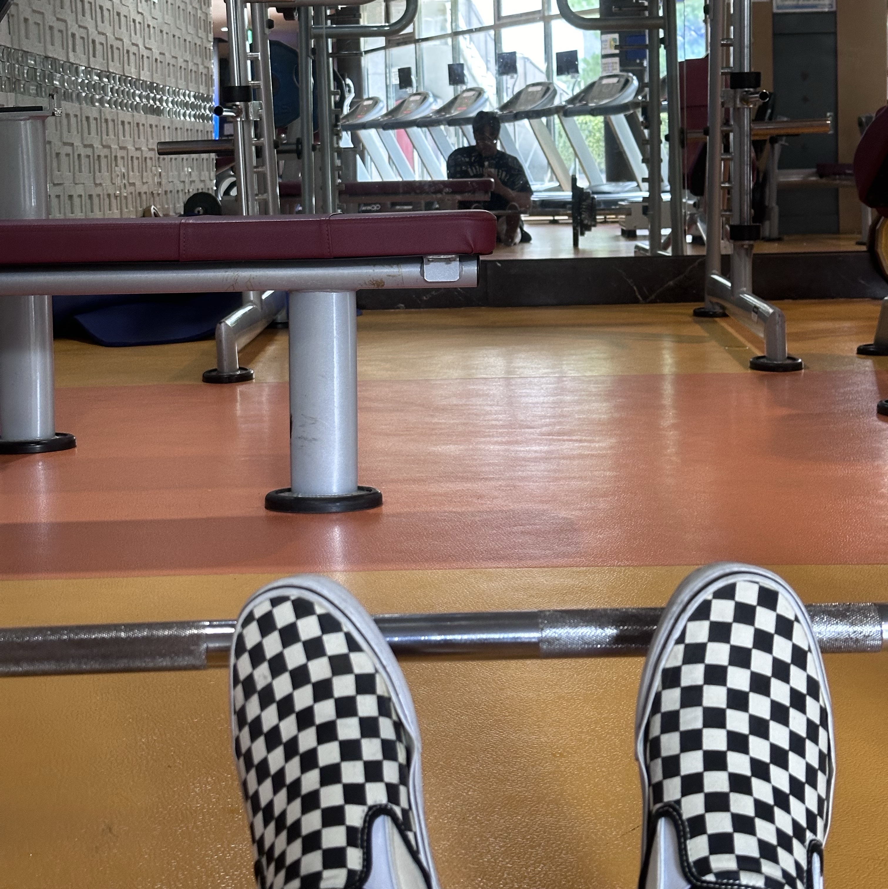 Vans Slip-On Checkerboard 착용 스타일