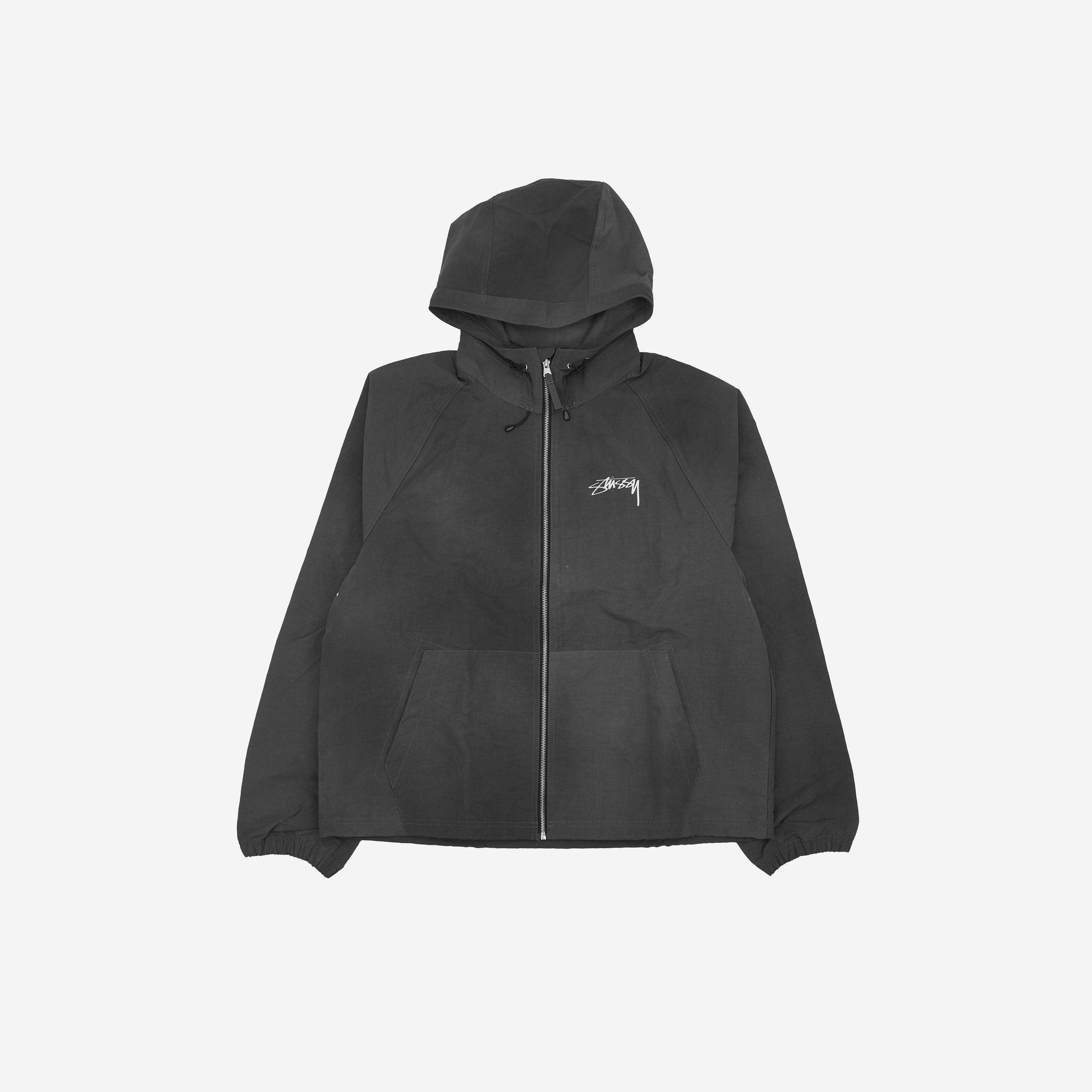 Stussy Wave Dye Beach Shell Jacket Black