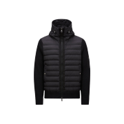 Moncler Padded Wool Hoodie Black - 24FW