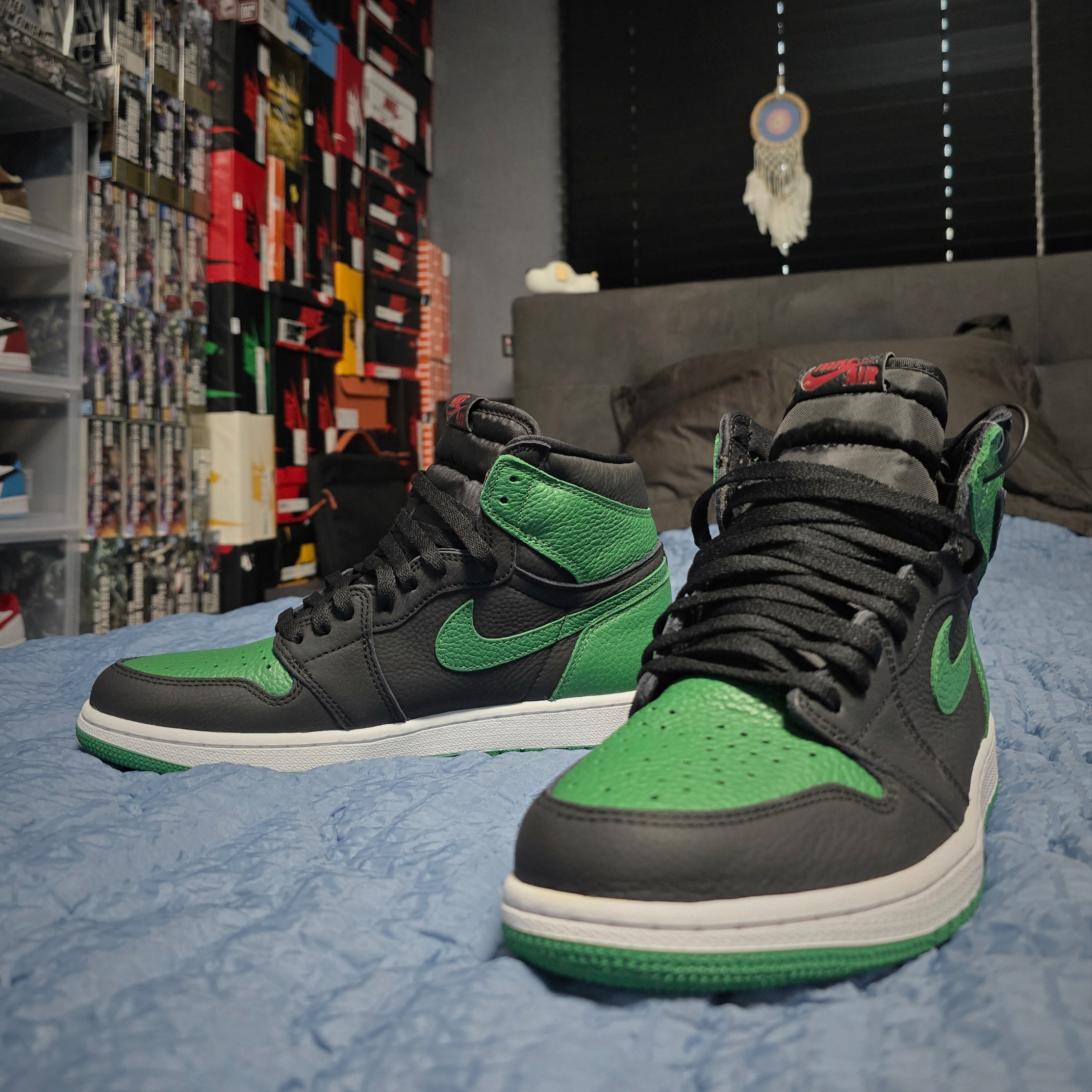 Jordan 1 Retro High OG Pine Green Black 착용 스타일 - 4