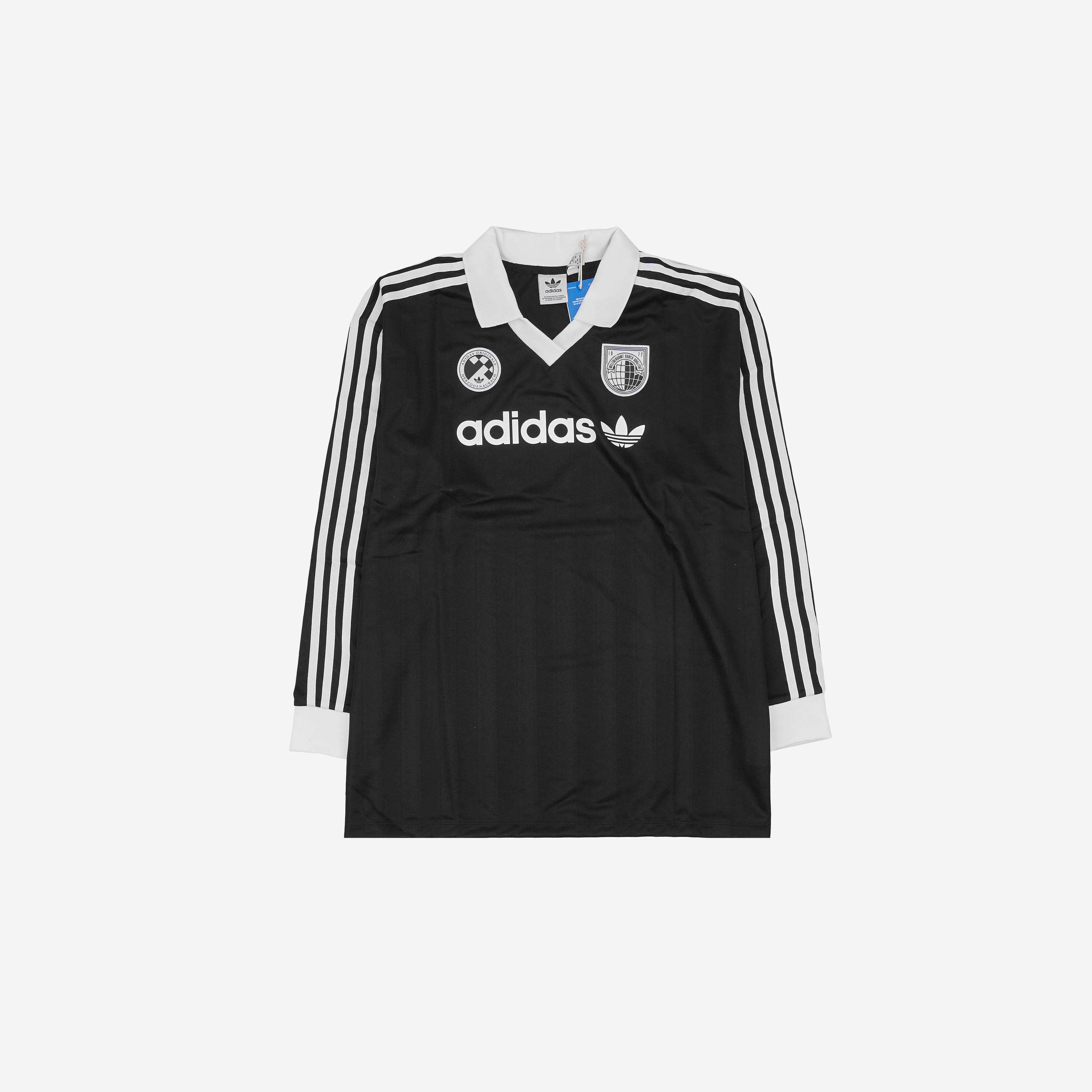 (W) Adidas Football Long Sleeve T-Shirt Black - KR Sizing