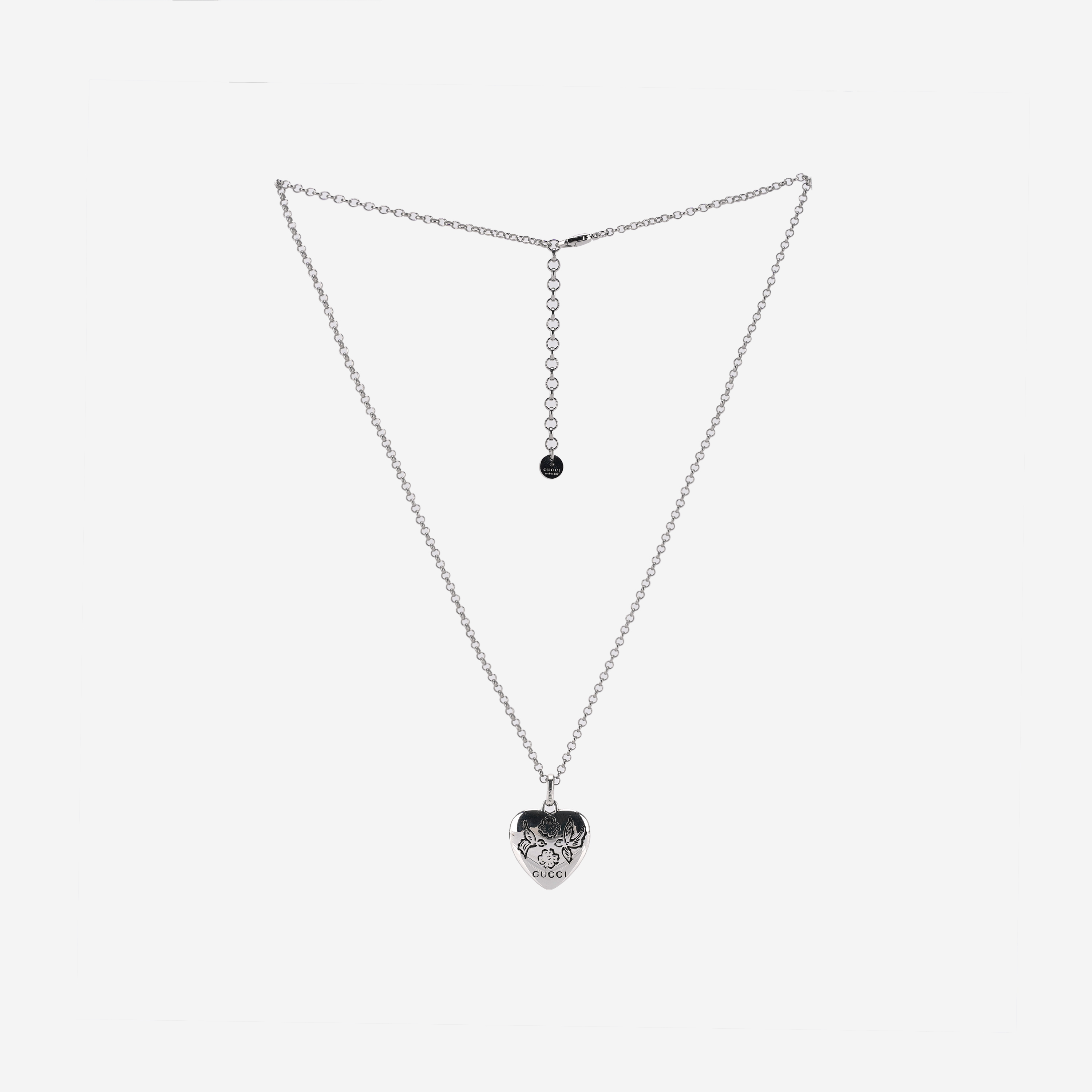 Gucci Blind for Love Necklace Silver
